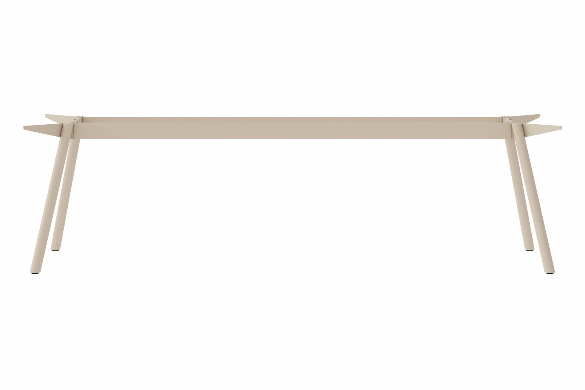 Beige Masa Tischgestell aus Stahl von New Tendency, minimalistisches Design für Esstische und Schreibtische.