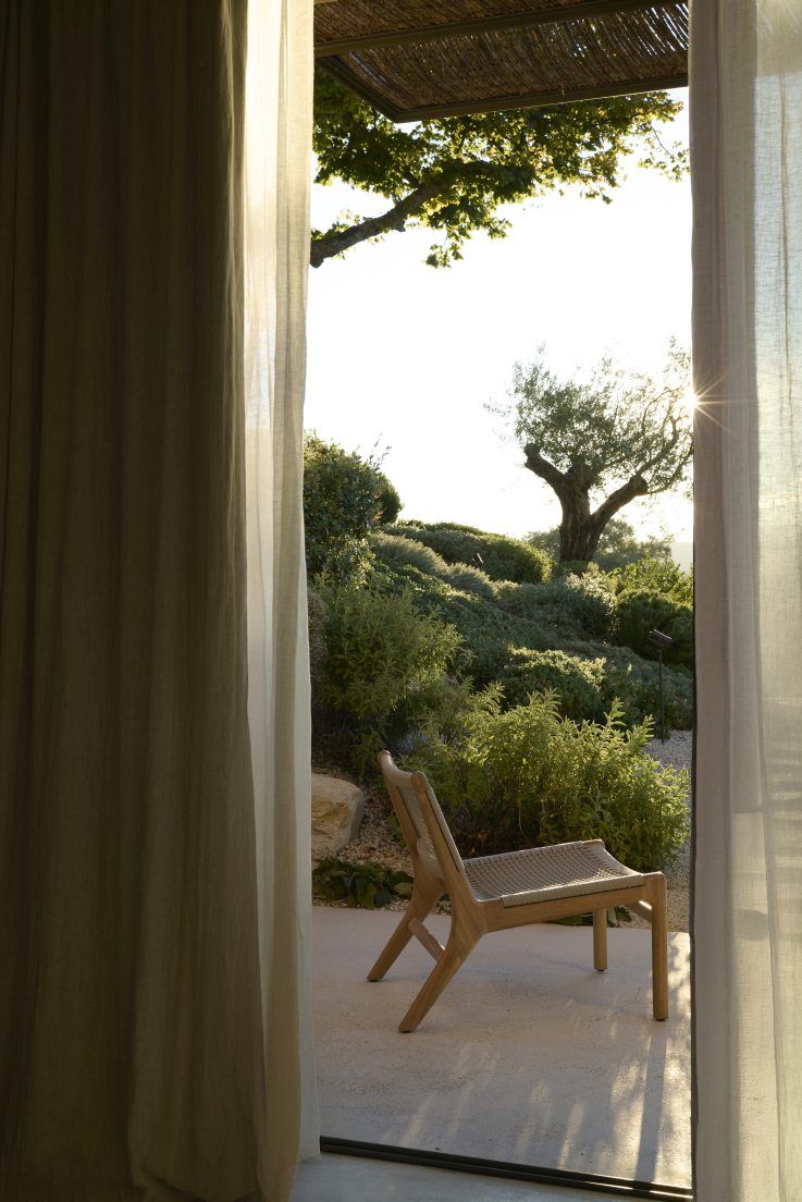 Jack Woven Outdoor Loungesessel aus Teakholz mit beiger Kordel, Ethnisches Design, für Garten und Terrasse.