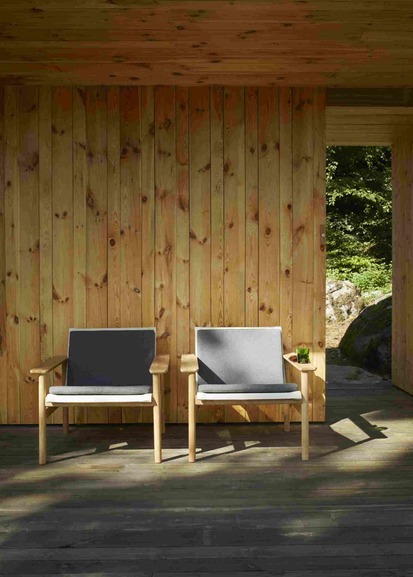 Pelagus Lounge Chair-zitkussen van Skagerak by Fritz Hansen, honinggeel