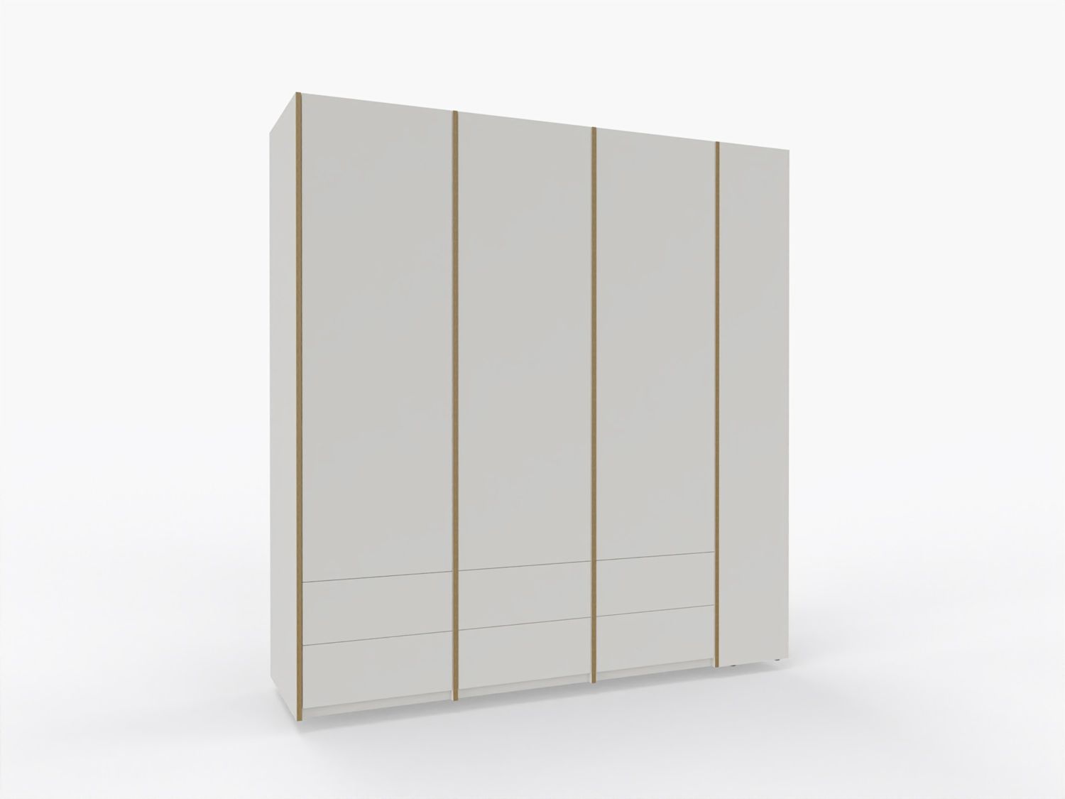 MODULAR PLUS kastcombinatie met aanbouwrek rechts, B 212,2 cm, Müller Möbelwerkstätten