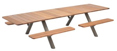Panigiri-picknicktafel en -bankcombinatie voor buiten Extremis
