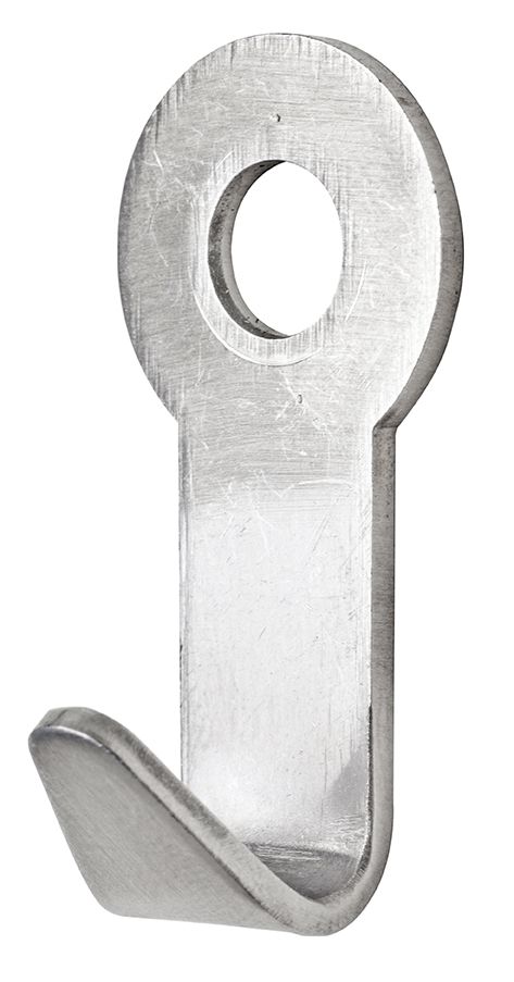 Nahaufnahme eines einzelnen Schönbuch Dots Wandhakens aus Metall. Mantelhaken für die Wandmontage.