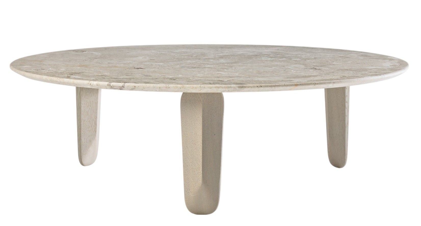 Kuyu Marble ronde marmeren salontafel, vintage, tijdperk