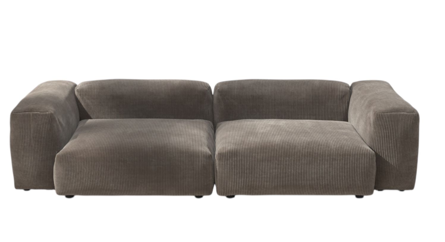 Bankstel 02 Medium 2,5-zits Vetsak Cord Mocha