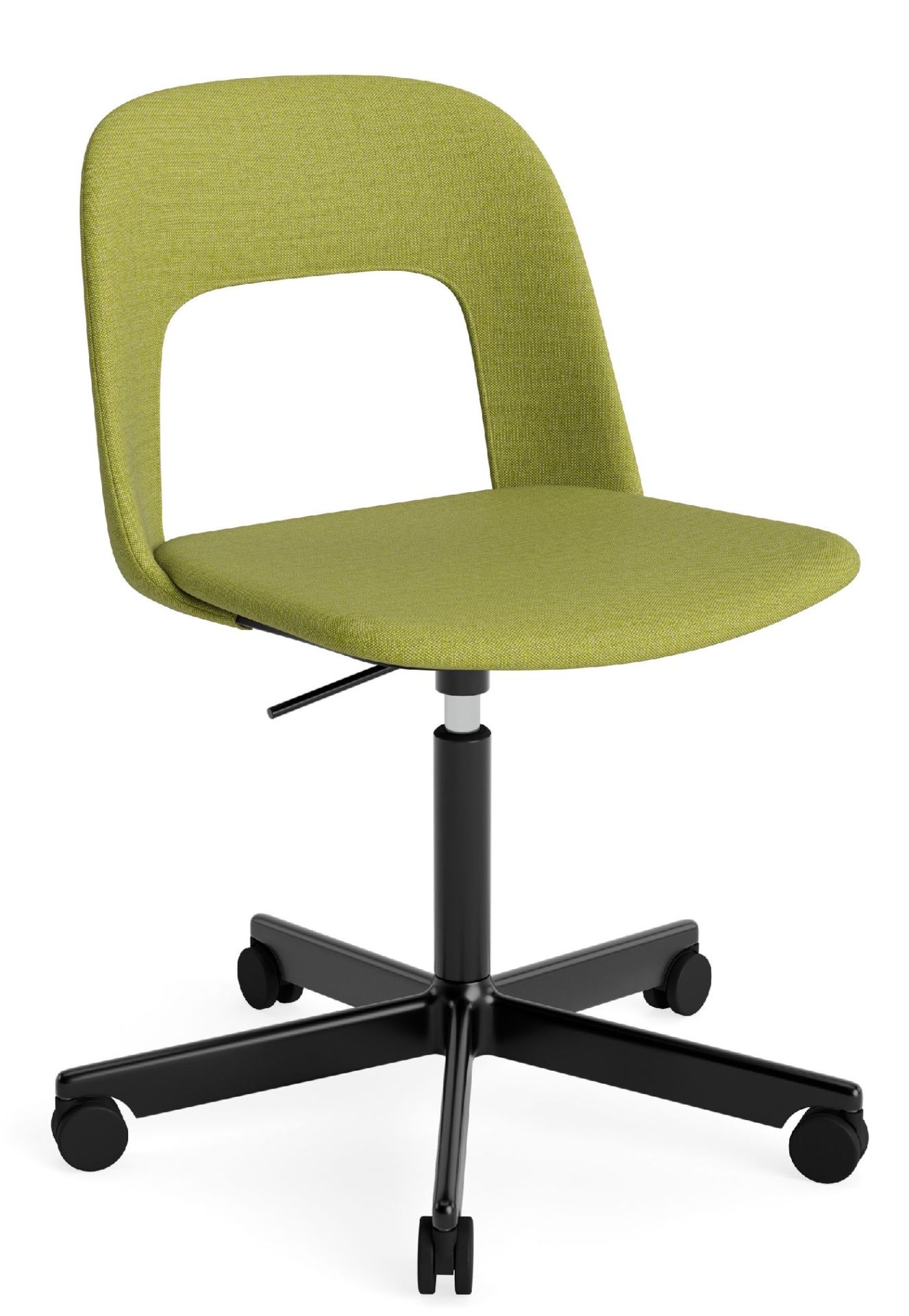 Layout Side Chair 144 stoel met vijfsterrenvoet van Hay