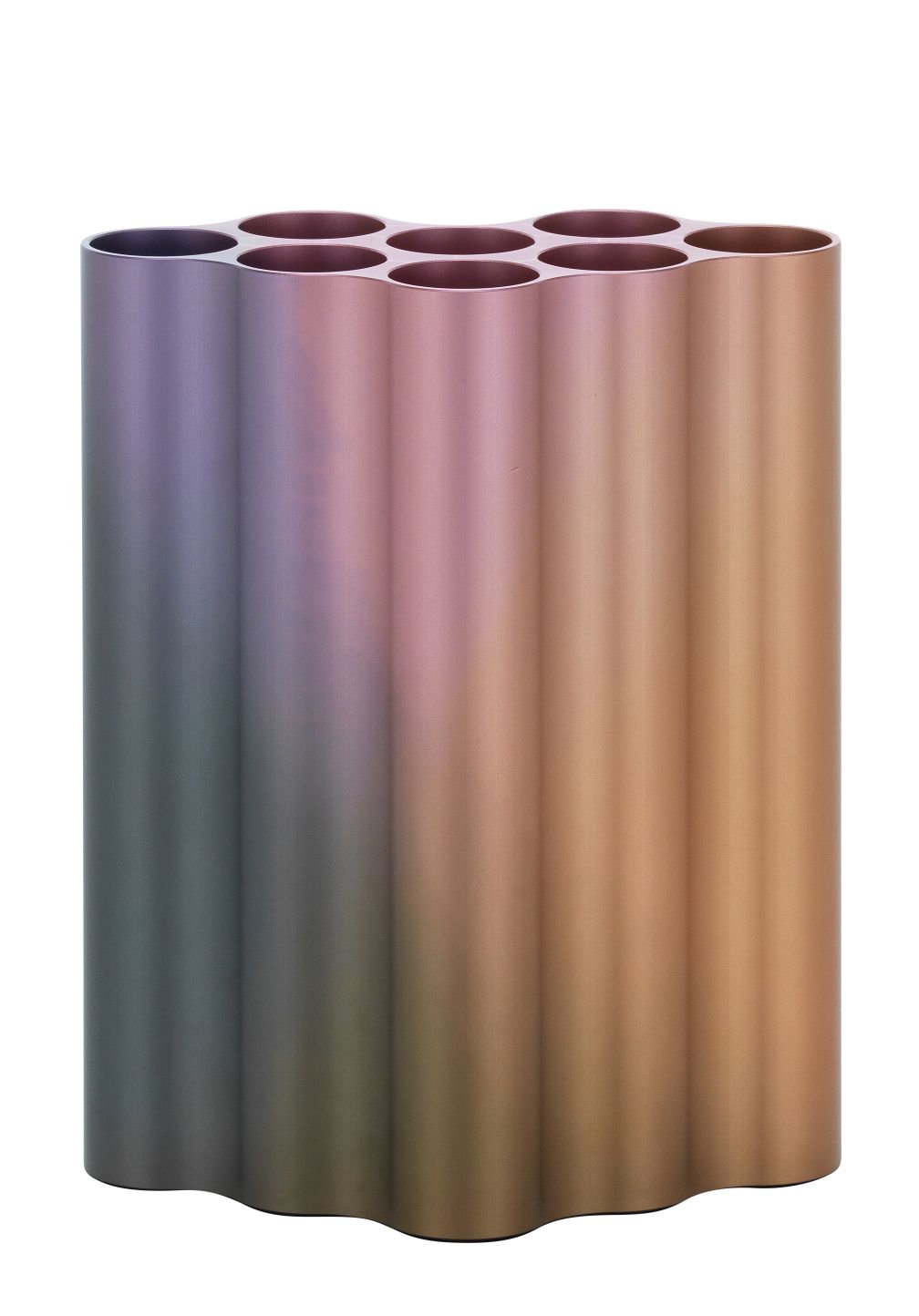 Nuage Vase von Vitra, limitierte Edition, abstrakte Form mit Farbverlauf von Grau zu Orange.