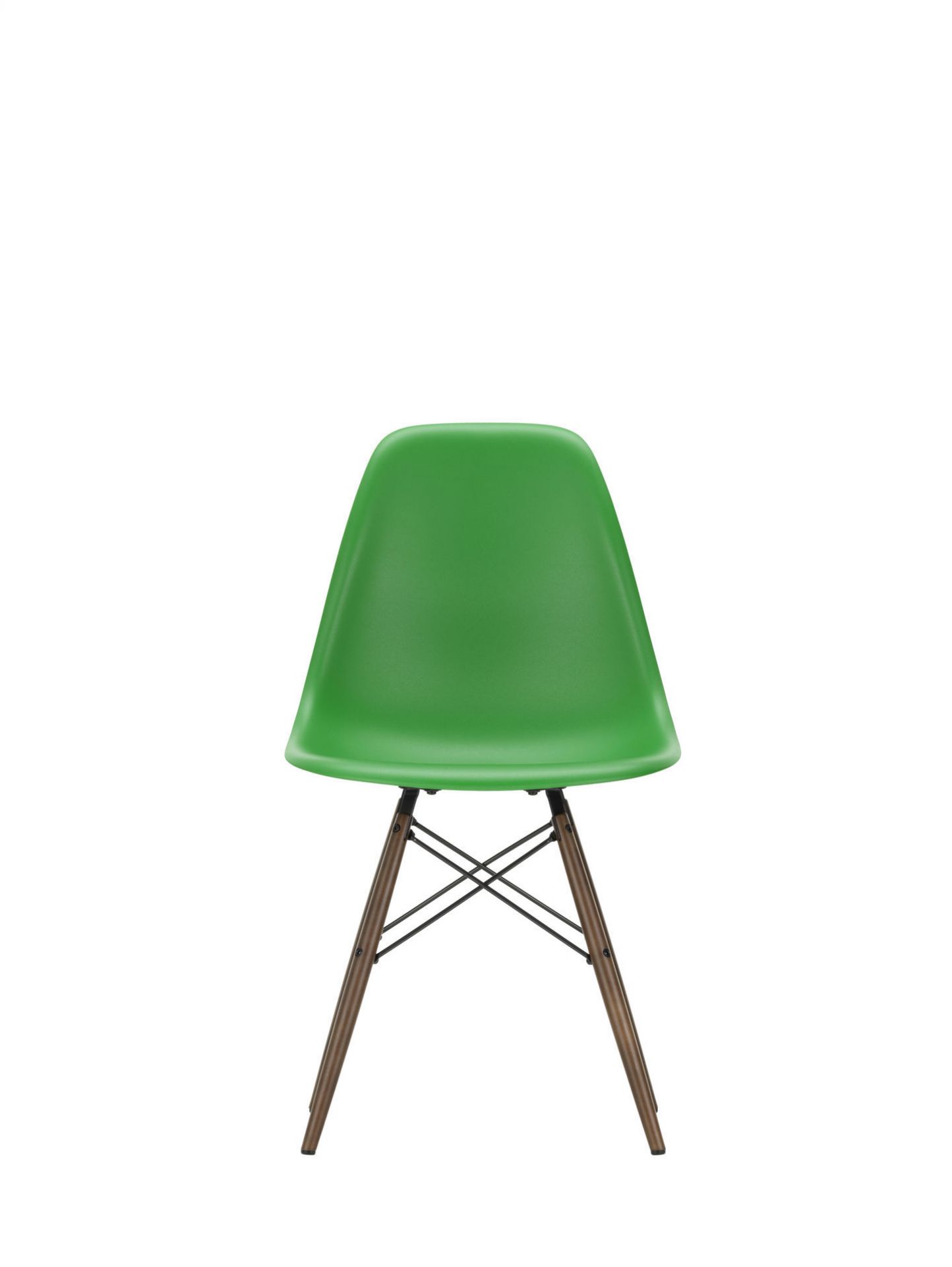 Eames Plastic Side Chair DSW stoel Vitra esdoorn zwart-groen