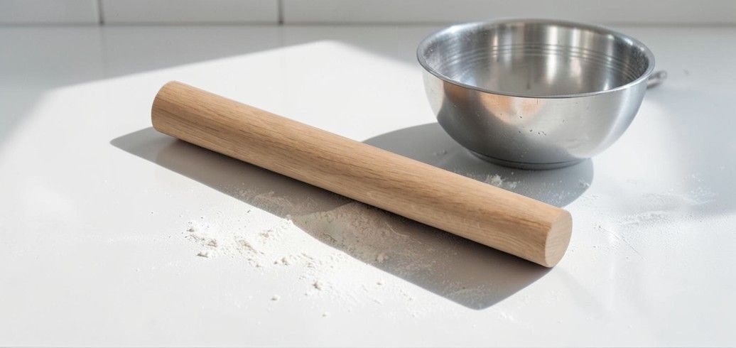 Eikenhouten deegroller 50 cm breed