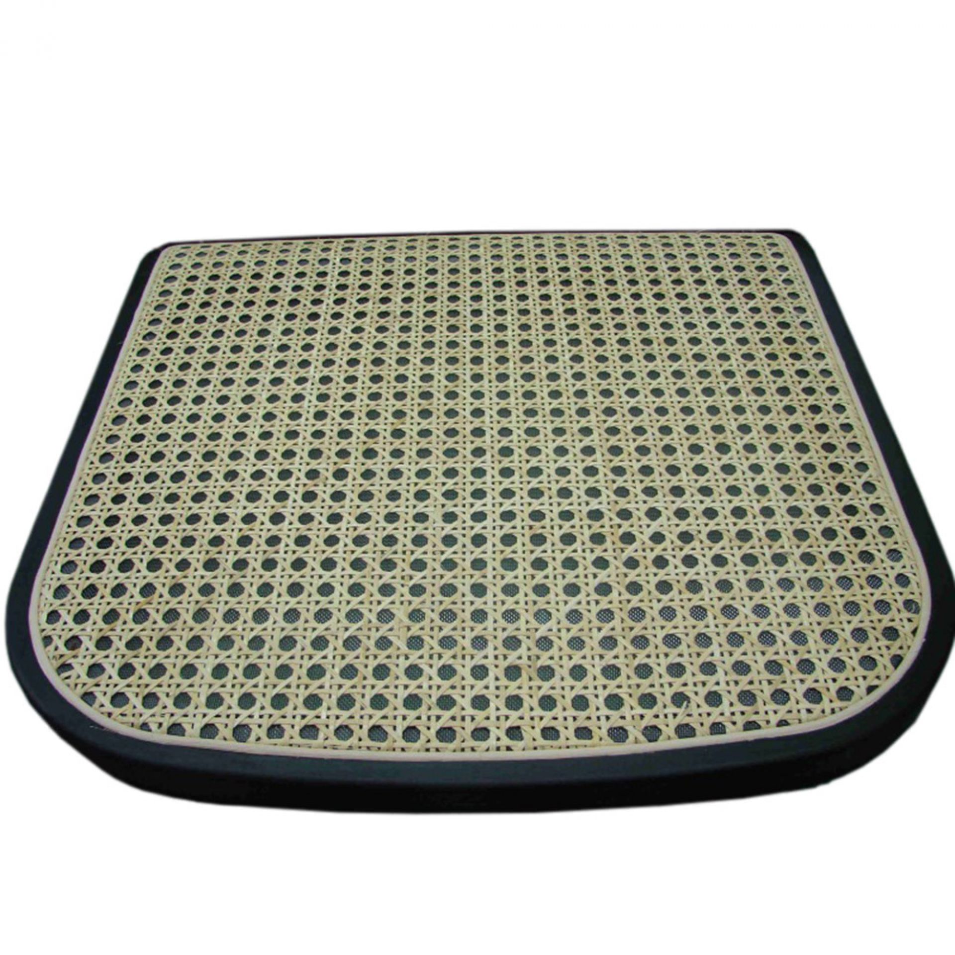 Sitzfläche für Thonet Freischwinger S32/S64 mit Wiener Geflecht und schwarzem Rahmen. Ersatzteil für Stuhlreparatur.