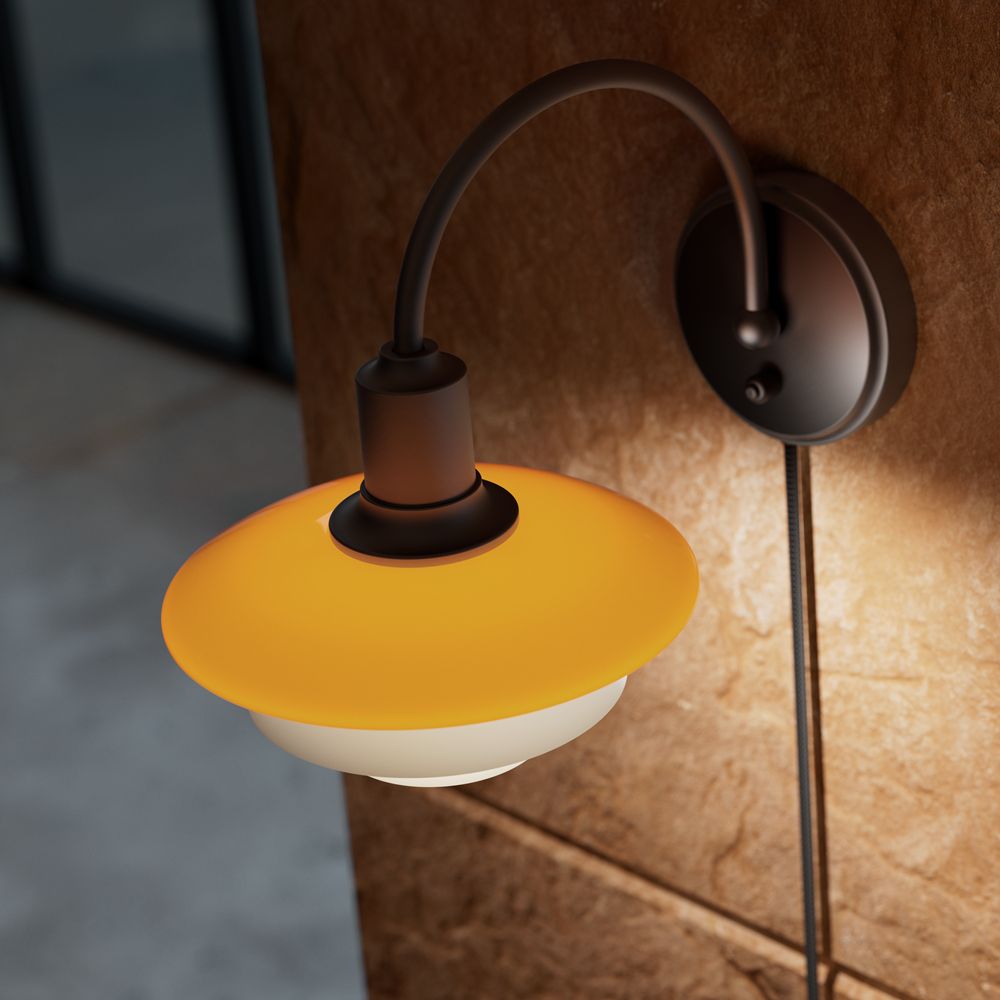 PH 2/2 Wandlamp CENTENARY EDITION Amber/Opaalwit Louis Poulsen