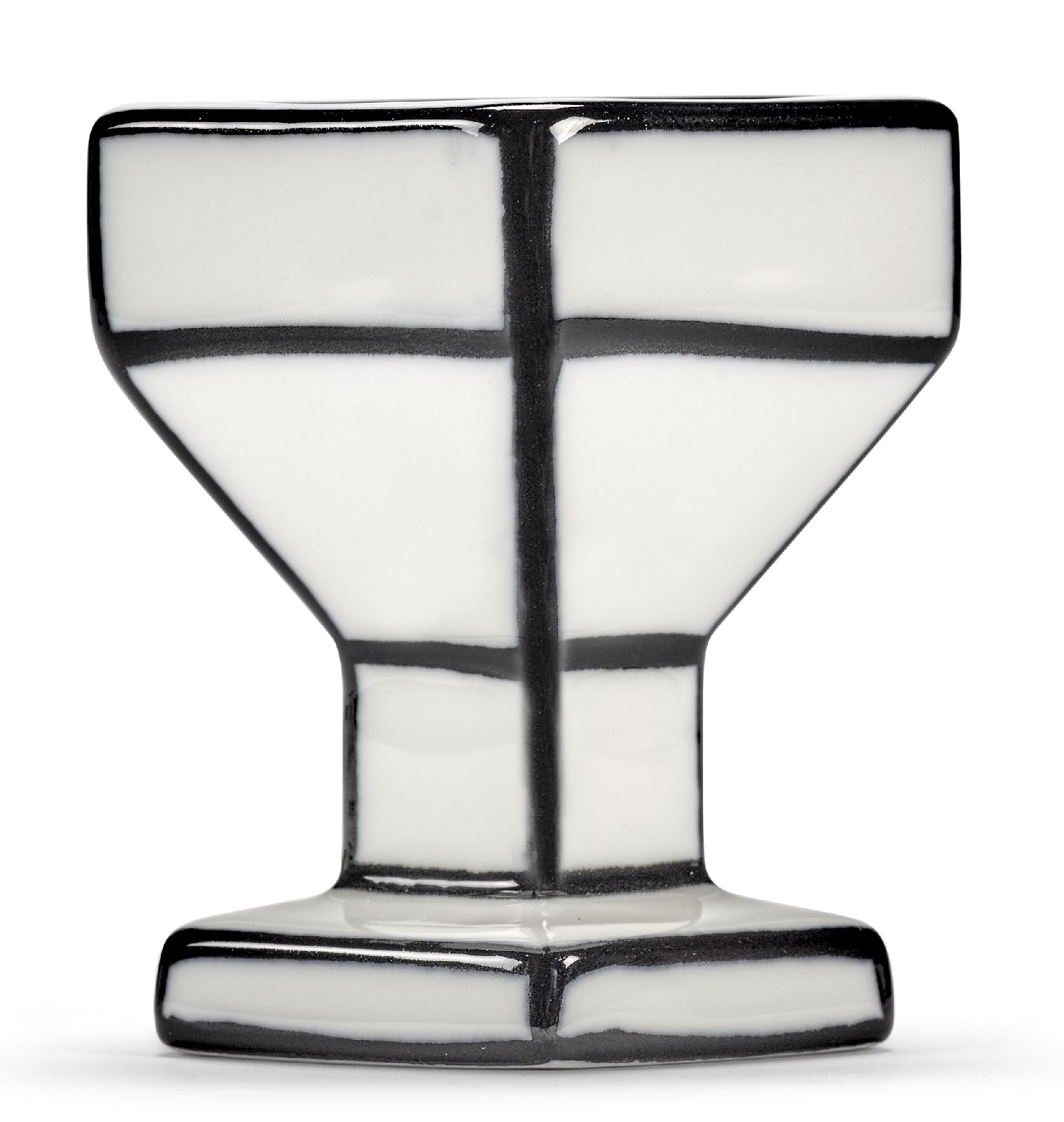 Serax Witte/Zwarte Eiercups Carte Blanche   