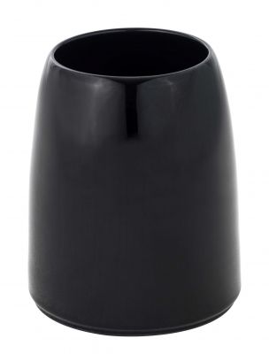Schwarze Carla Vase von Schönbuch, moderne Dekoration für Wohnzimmer und Flur. Zeitloses Design.