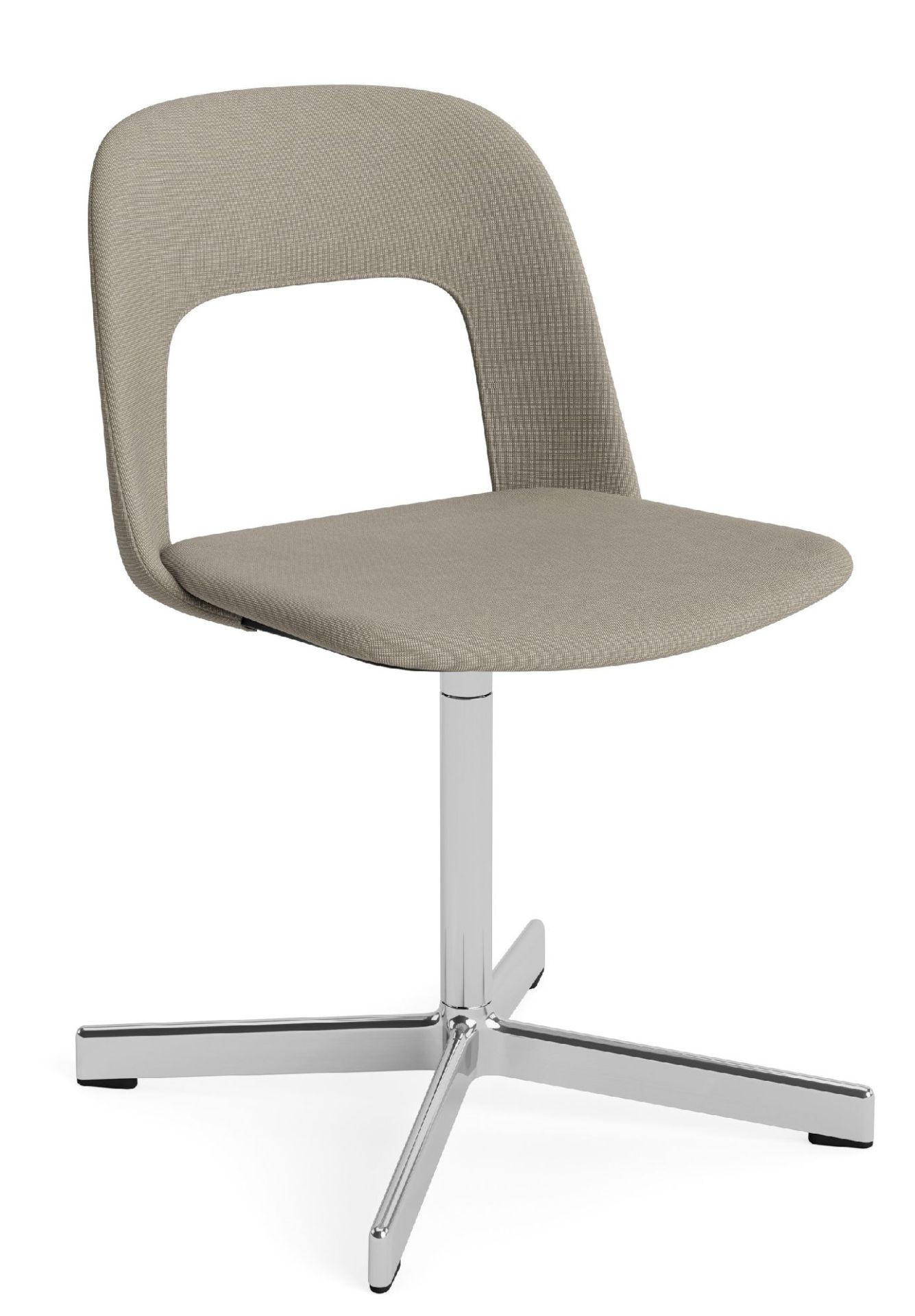 Layout Side Chair 134 stoel met vierpotig draaivoet van Hay