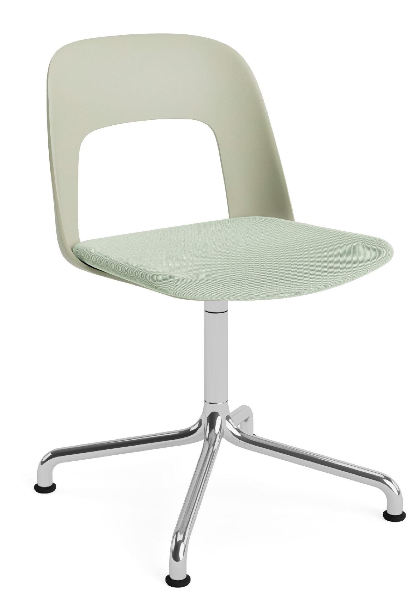Layout Side Chair 153 draaistoel met vier poten van Hay