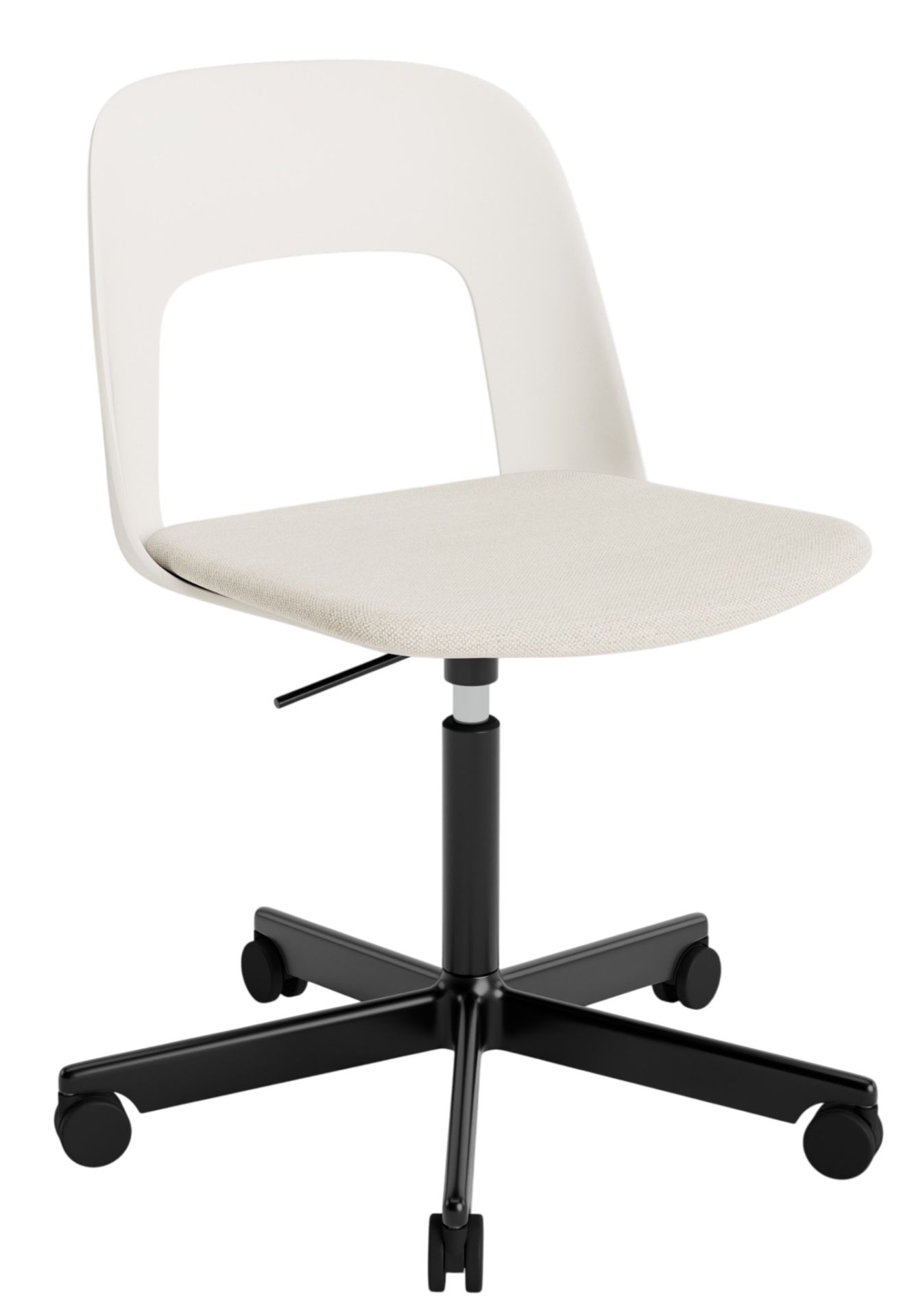 Layout Side Chair 143 stoel met vijfpoot en draaivoet van Hay