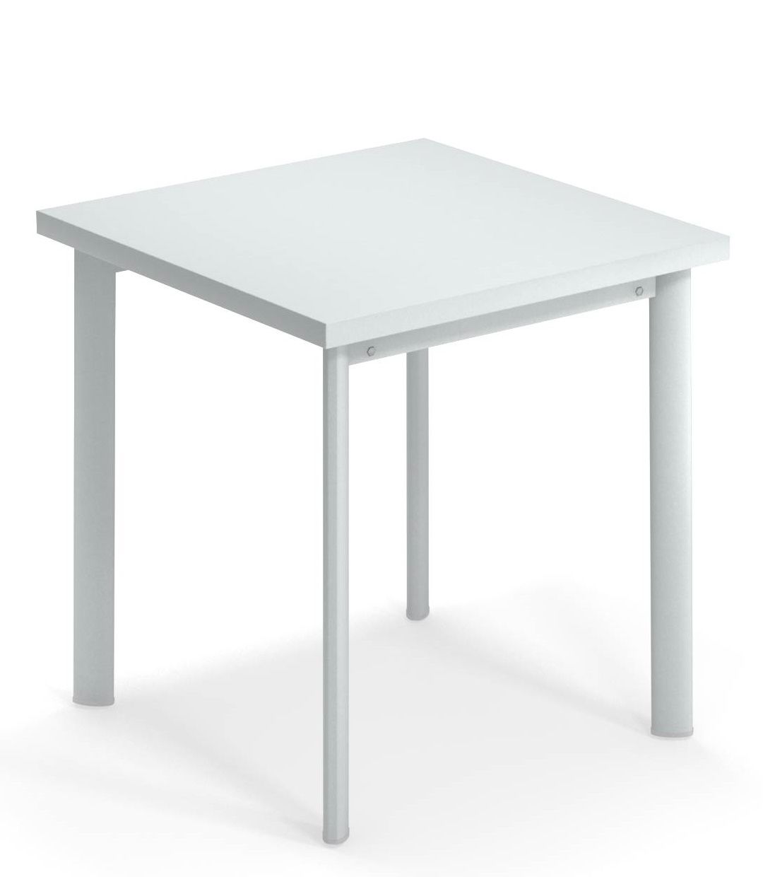 Weißer, quadratischer Star Tisch von Emu für den Außenbereich, ideal für Garten, Terrasse oder Balkon.