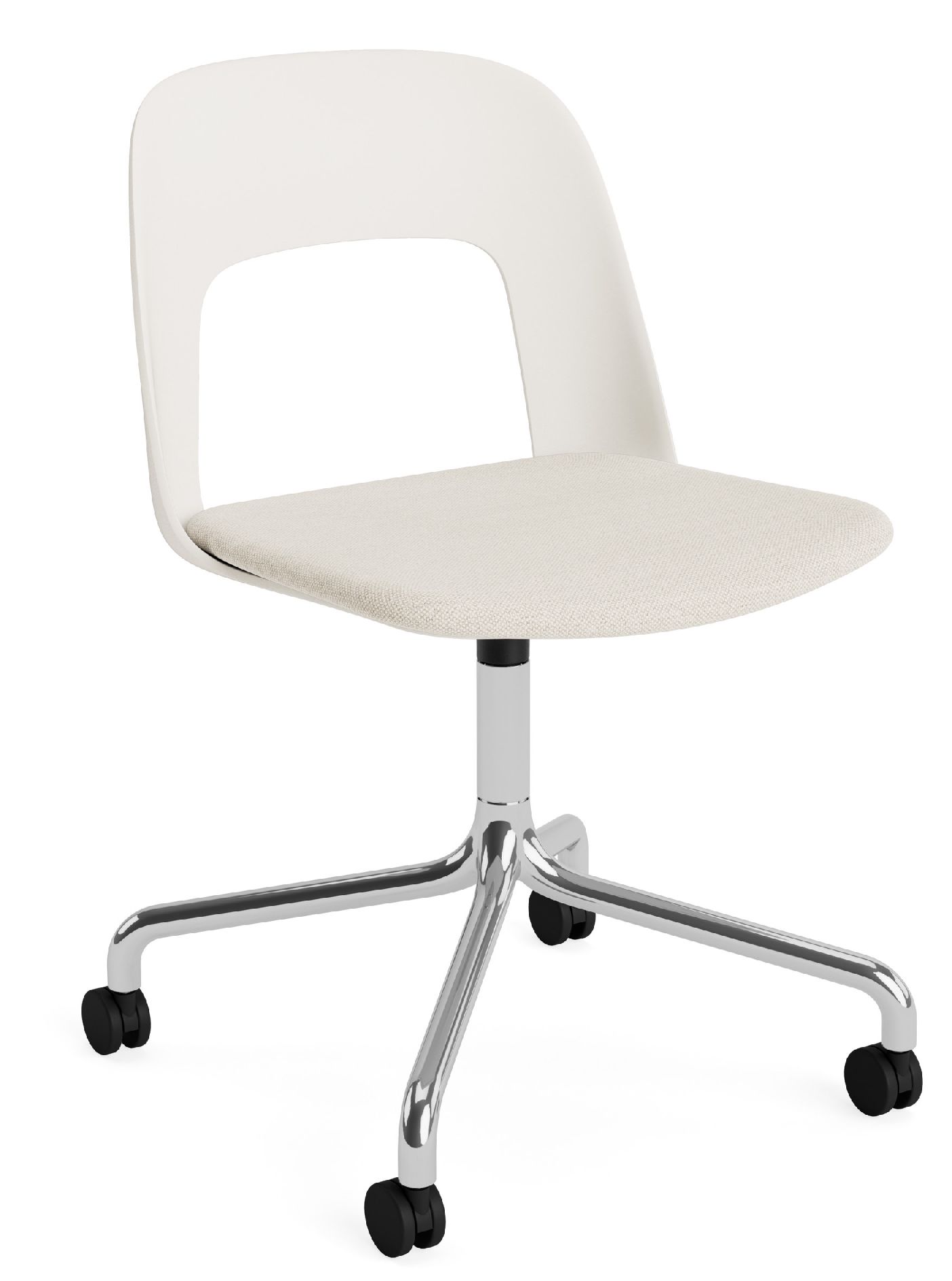 Layout Side Chair 163 draaistoel met vier poten van Hay