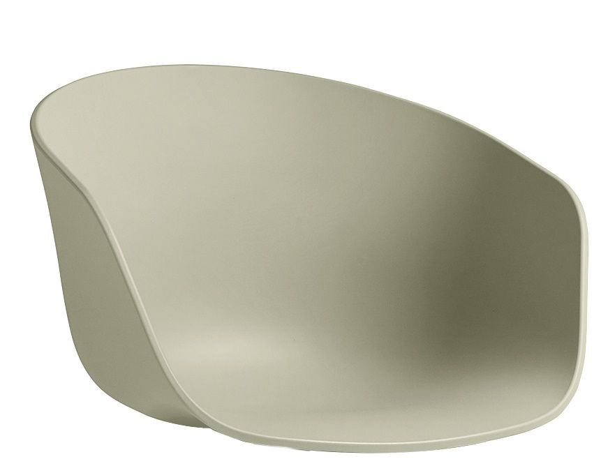 Nahaufnahme des About A Chair AAC26 Stuhls von Hay in Pastellgrün. Designstuhl für Wohnen und Büro.