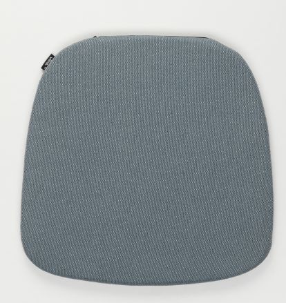 Vitra Soft Seats Sitzkissen Typ A Cosy 2 Pebble grey für drinnen und draußen, Detailansicht.