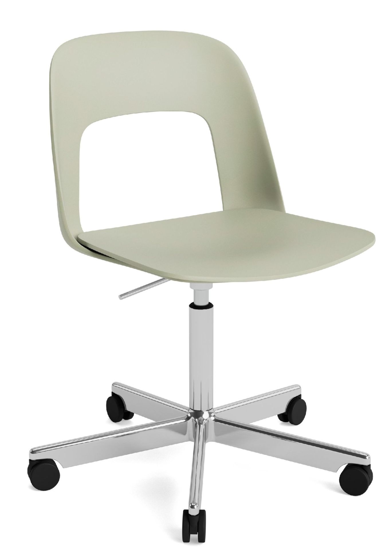Layout Side Chair 141 stoel met vijfpotig draaivoet van Hay
