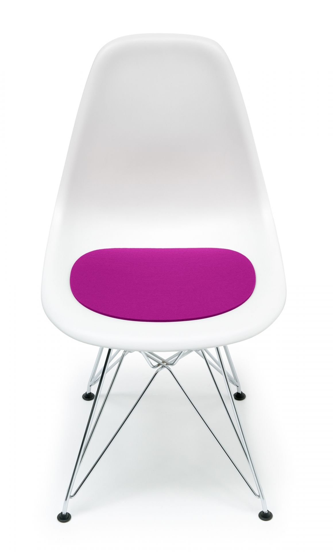 Zitkussen - vilten kussen voor Eames Plastic Side Chairs DSR / DSW / DSX PINK HEY - SIGN van BWF Group UNIEK 
