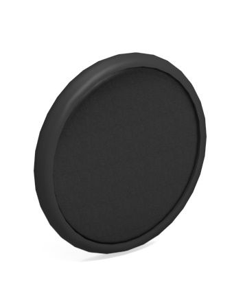 Detailaufnahme eines schwarzen Fußgleiters für die Emu Tiki Gartenliege, Zubehör für Outdoor-Möbel.