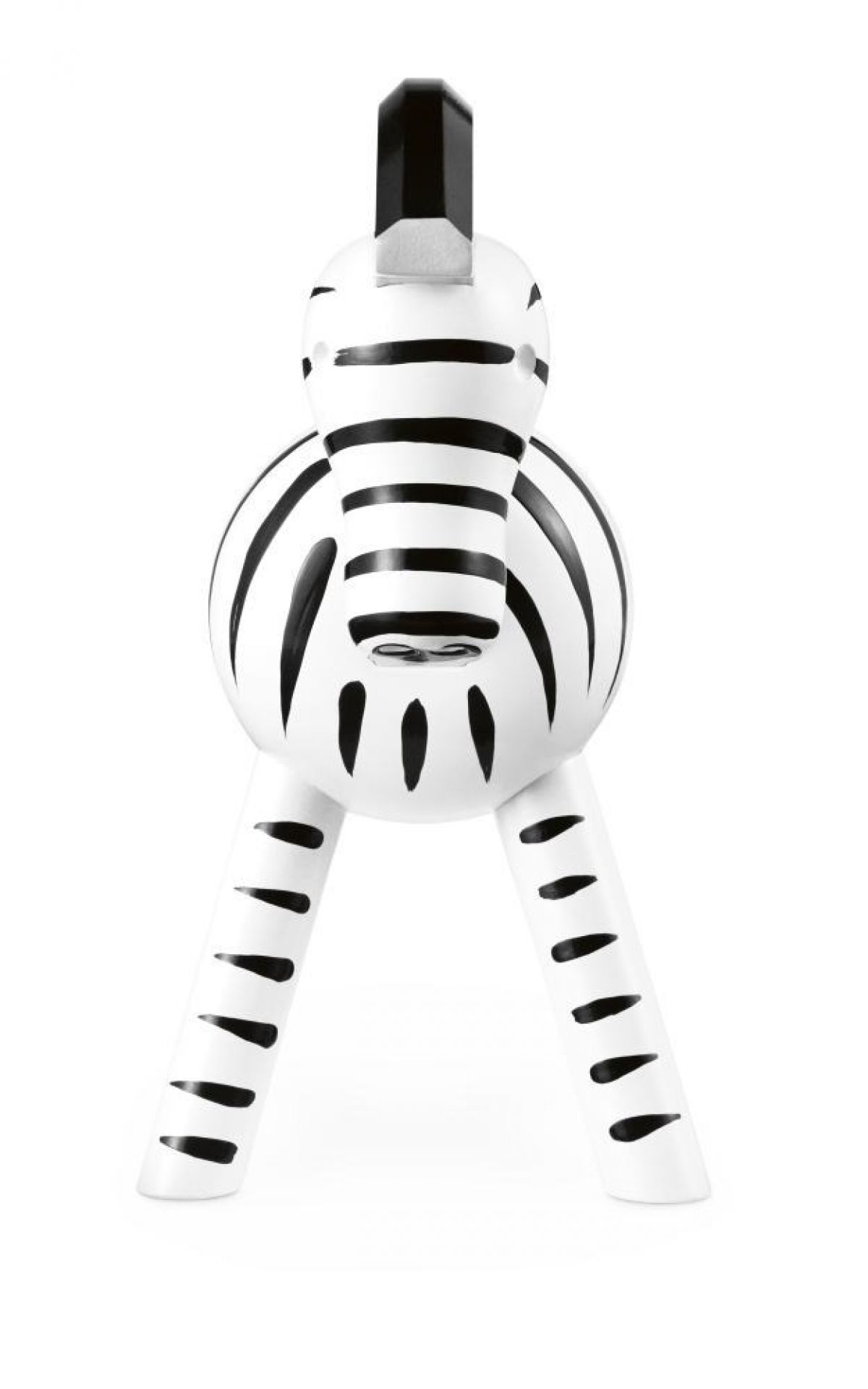 Frontansicht der Kay Bojesen Zebra Holzfigur, ein dekoratives und einzigartiges Sammlerstück.