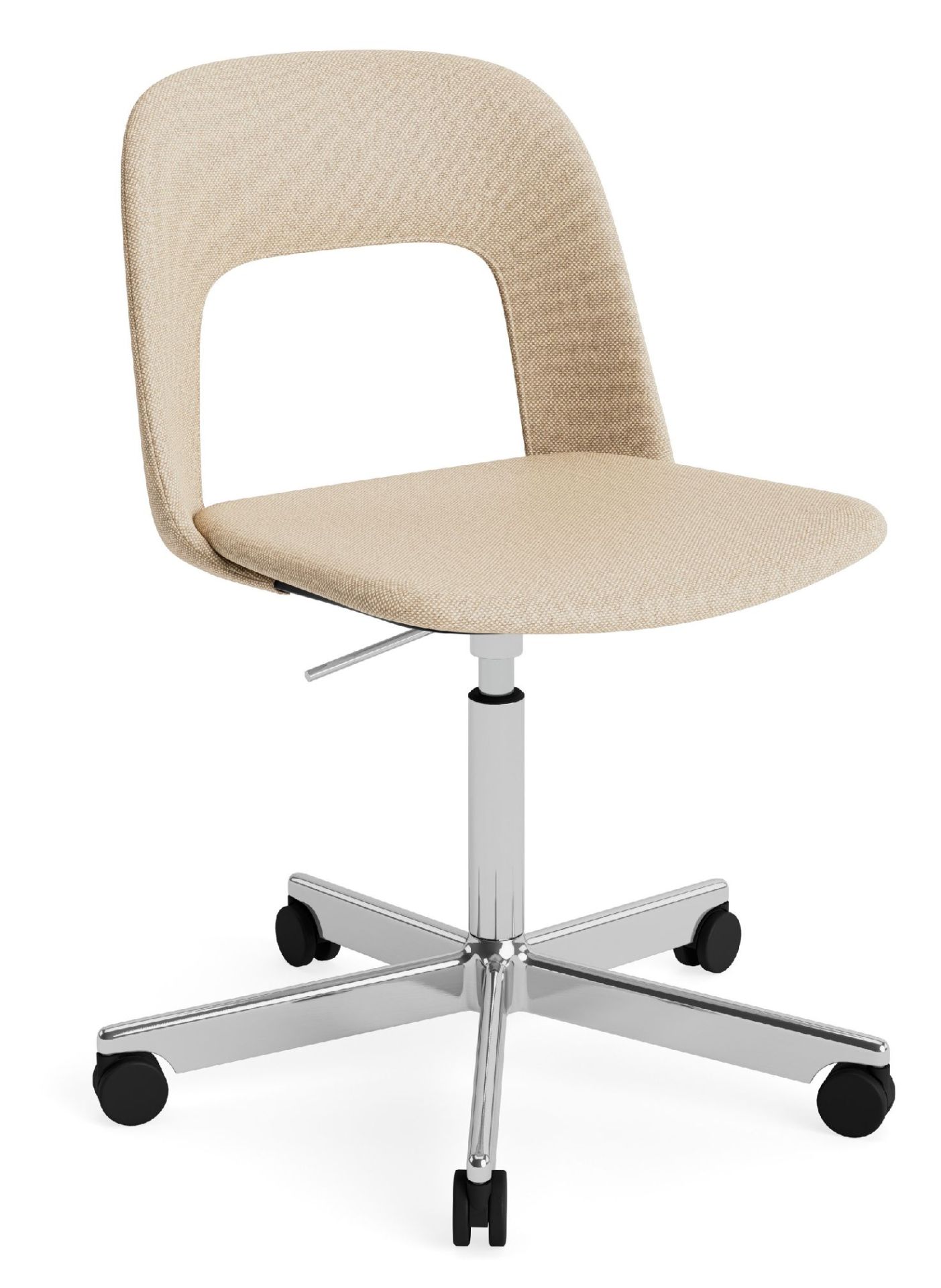 Layout Side Chair 144 stoel met vijfsterrenvoet van Hay