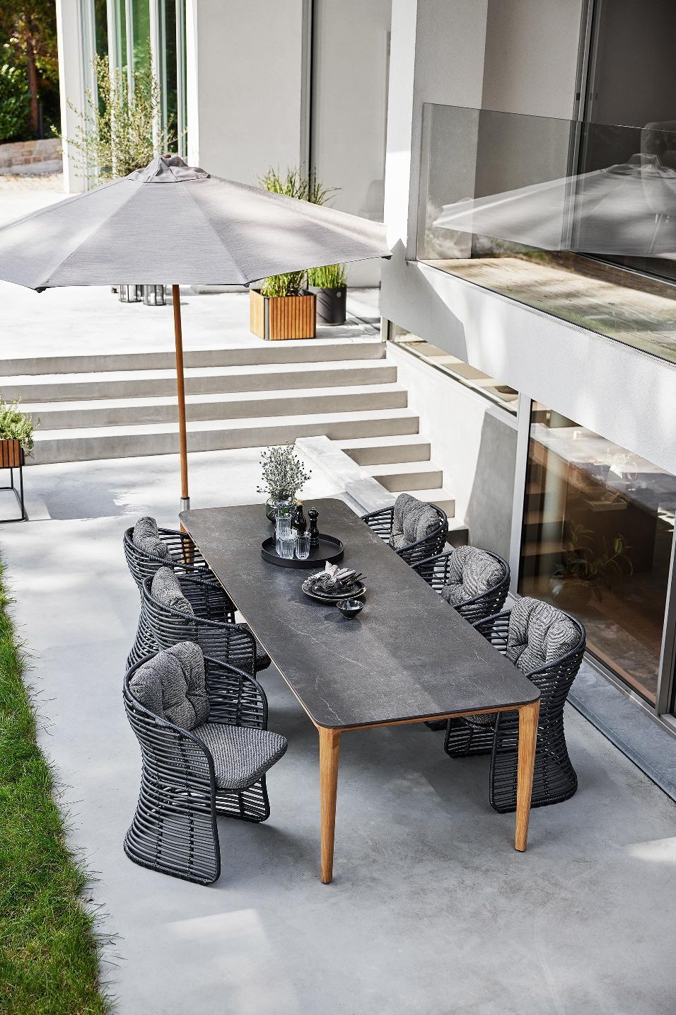 Aspect Table Rechthoekige eettafel voor buiten van Cane-Line