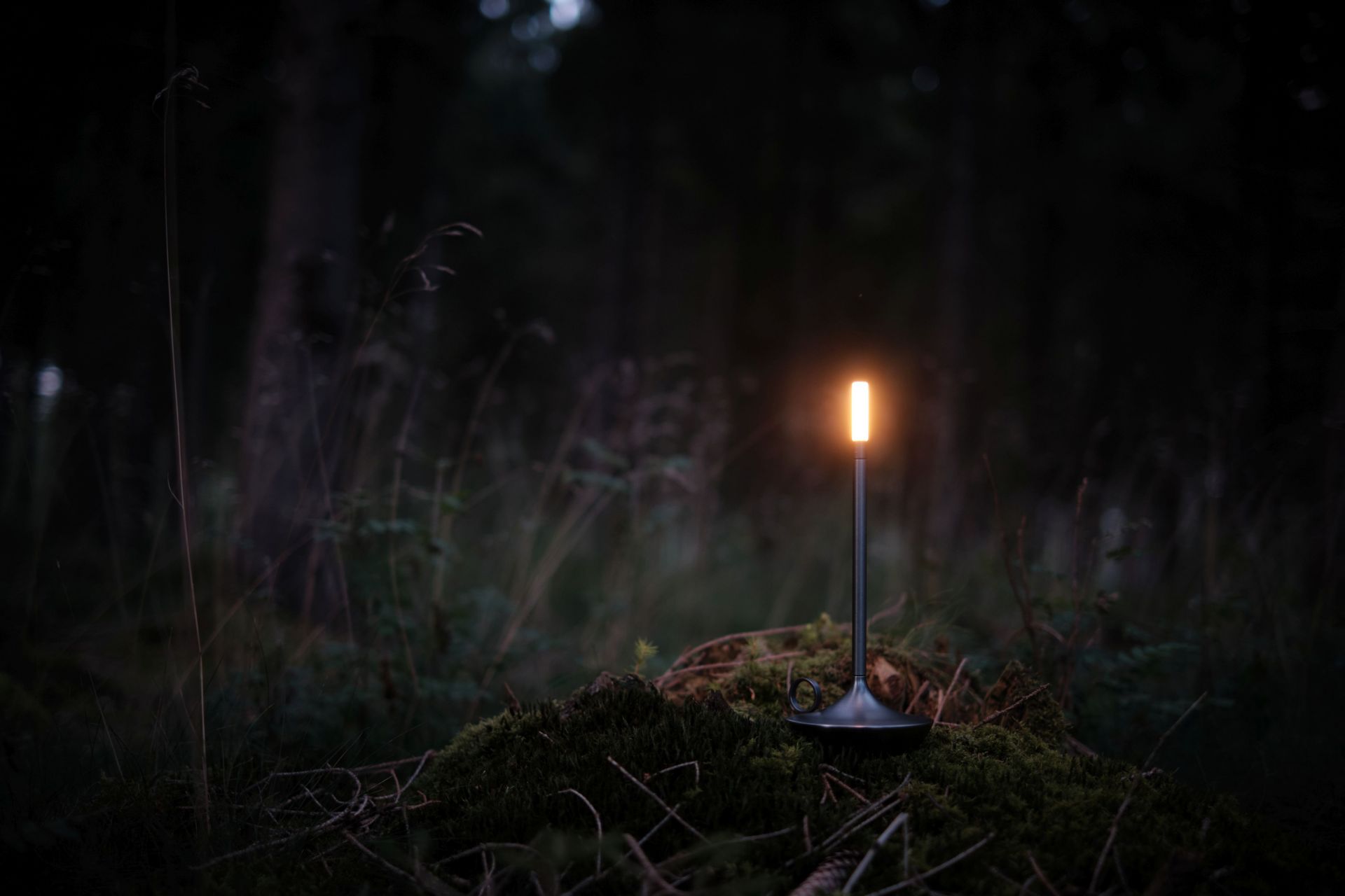 Wick draagbare acculamp / tafellamp met USB, Graypants-kleur