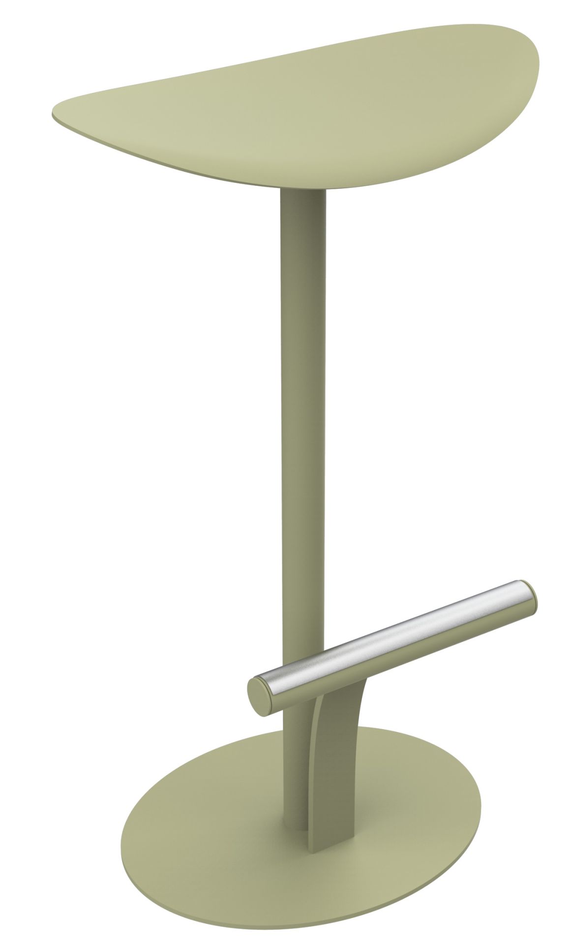 Bolder Hoher Hocker Outdoor von Fermob in hellgrün, ideal für Garten, Terrasse und Balkon.