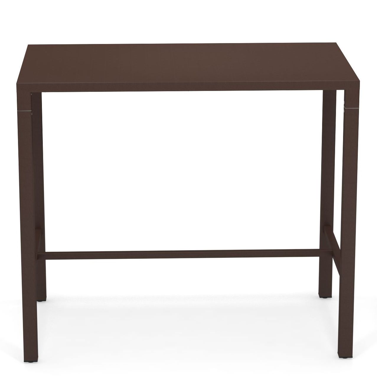Nova Hochtisch Outdoor Emu, brauner Stehtisch für den Garten oder die Terrasse, moderne Outdoor-Möbel.