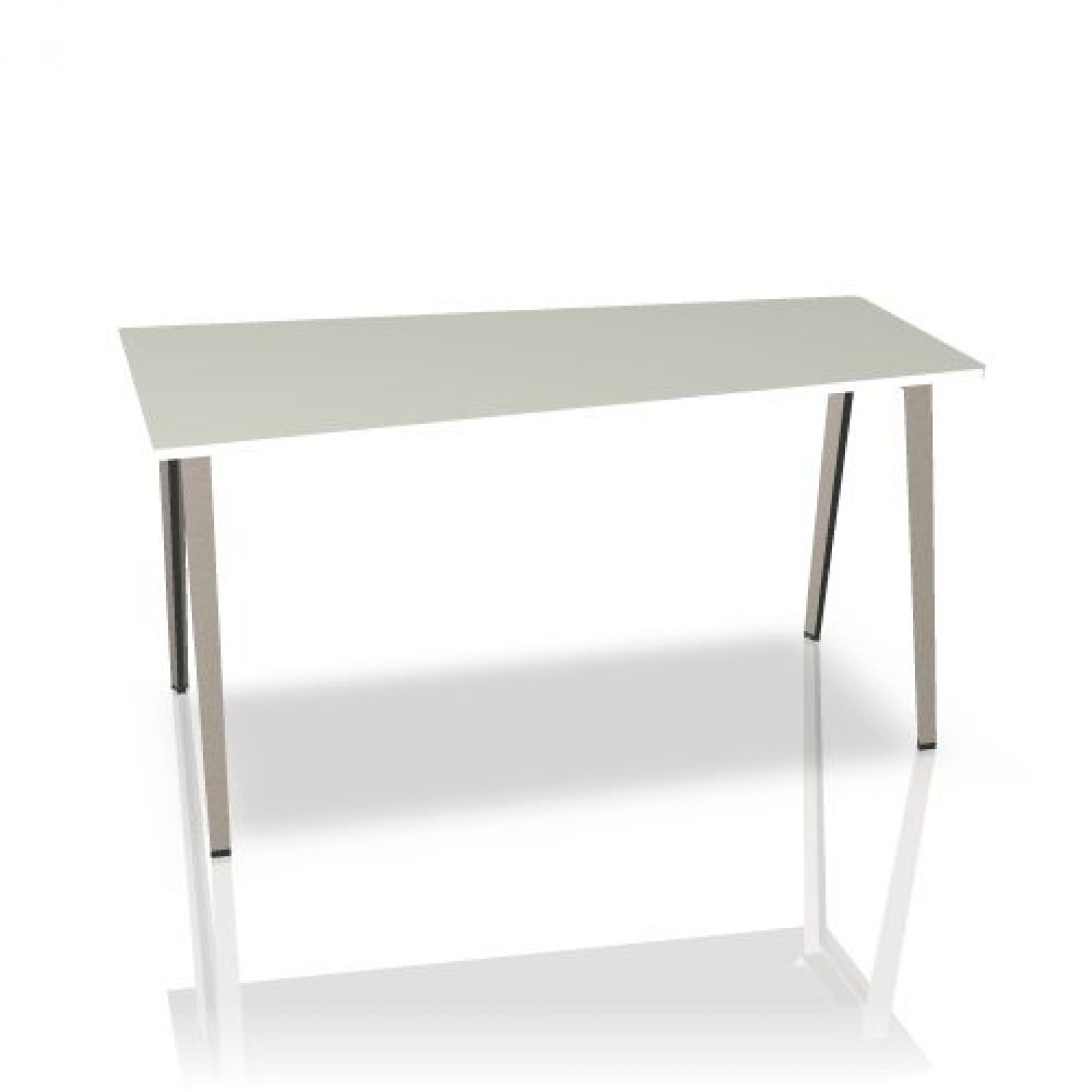 B-Free Stehtisch von Steelcase mit Pintform und Stahlfuß, ideal für moderne Büros.