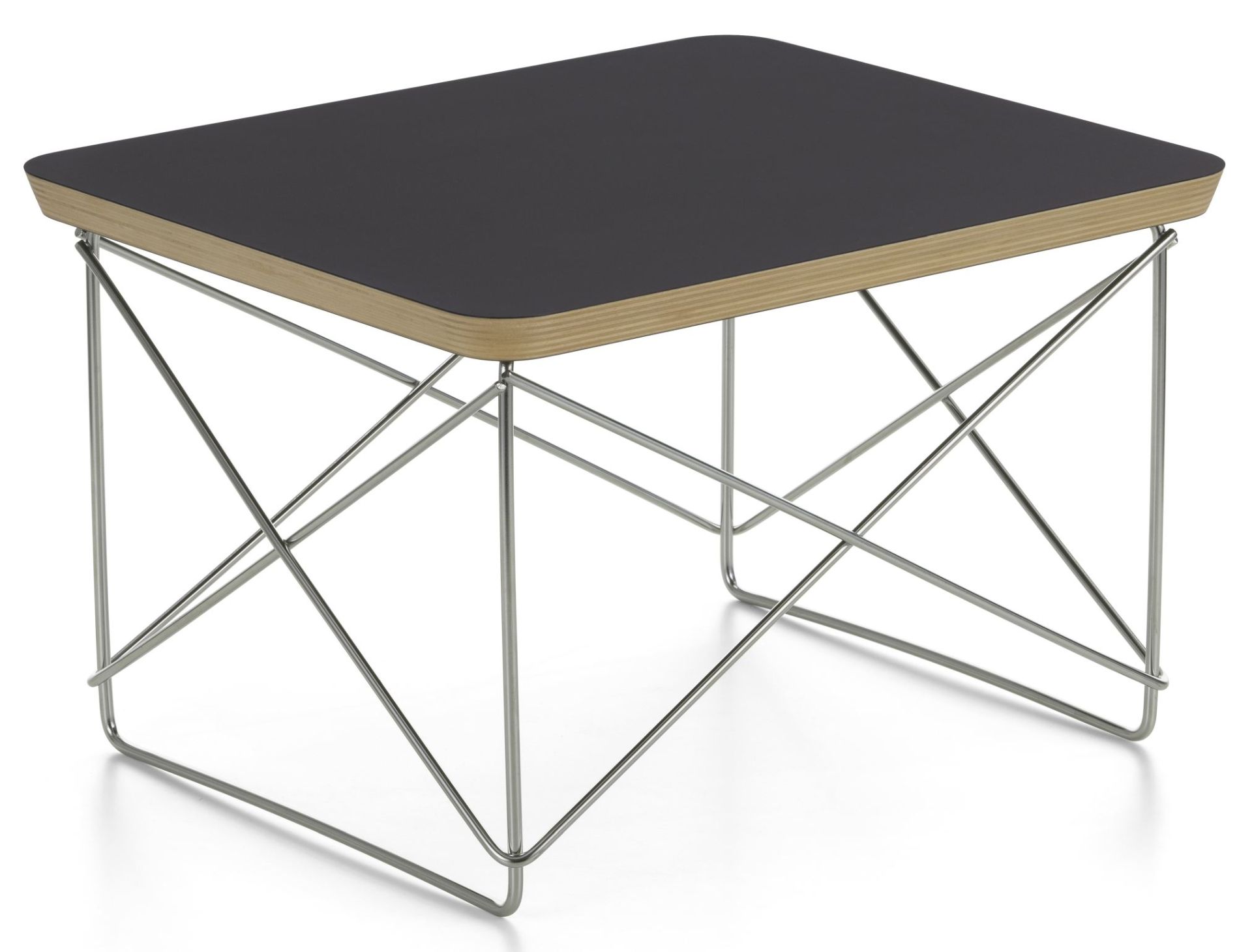 Occasional LTR bijzettafel HPL ZWART / ROESTVRIJ STAAL Vitra UNIEKE EXEMPLAREN