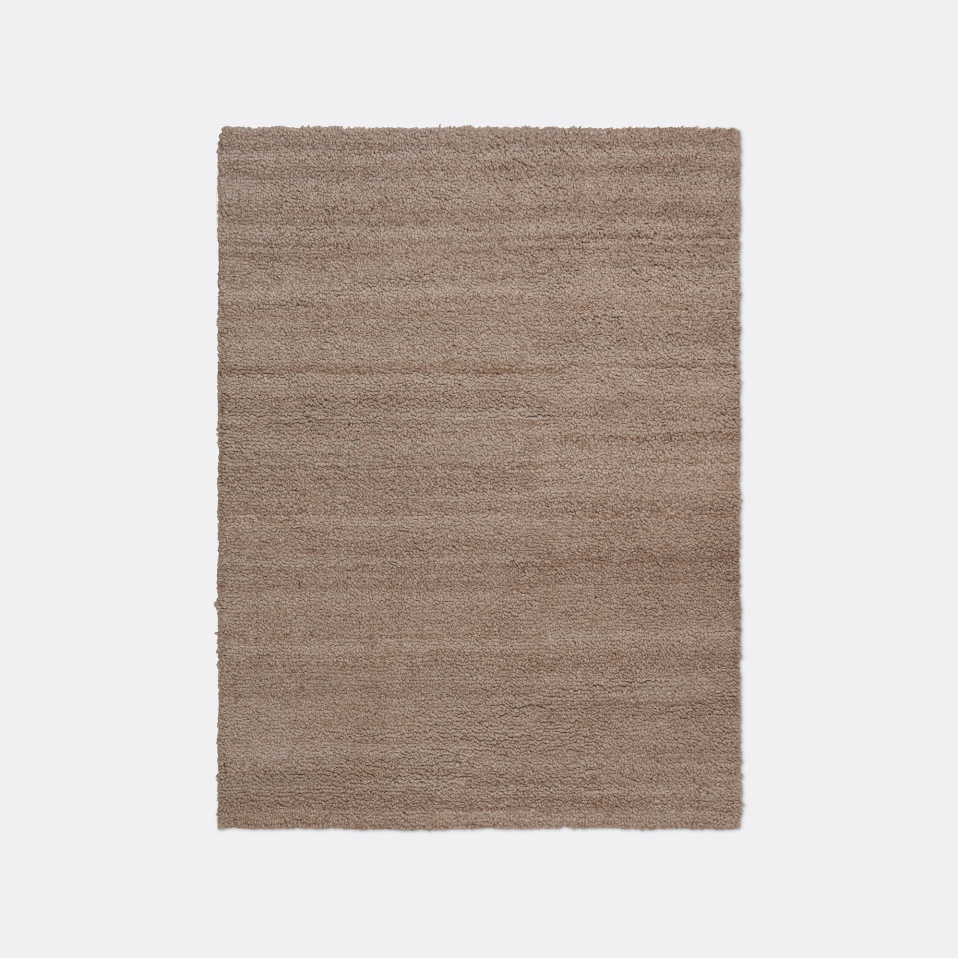 Beiger Shade Loop Teppich von Ferm Living, 140x200 cm, aus weicher Wolle.