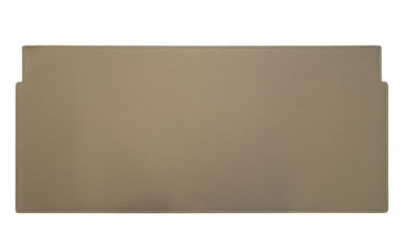 Lederen blad voor USM-bureau, binnenmaat 50x35, LICHTGRIJS, Leather on Top, UNIEK EXEMPLAAR 