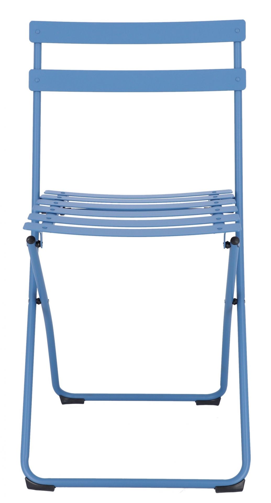 Hellblauer Fiam Spring Klappstuhl von Jan Kurtz für den Outdoor-Bereich, Garten und Balkon.