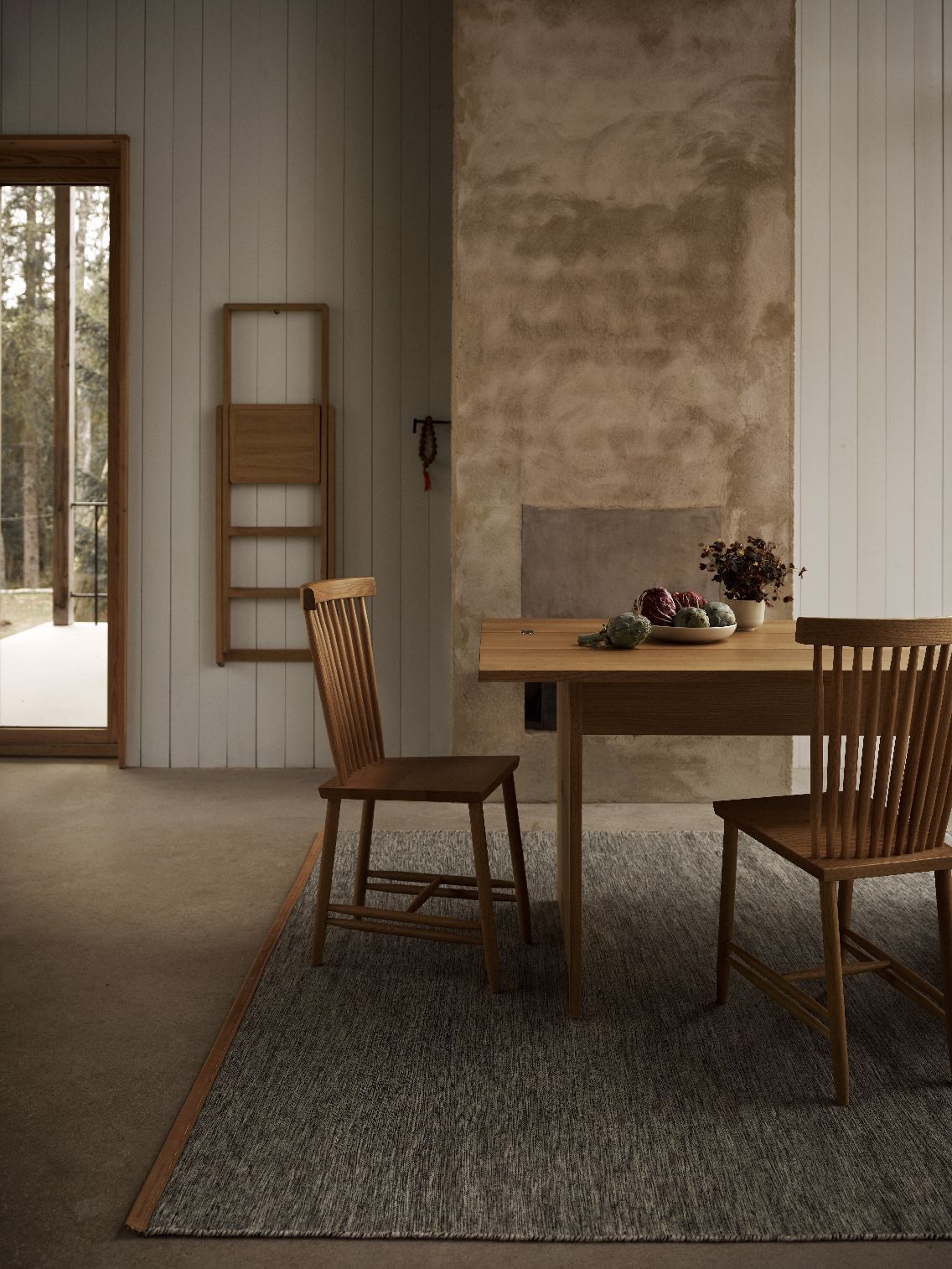 Step-trapladder Design House Stockholm, wit gebeitst