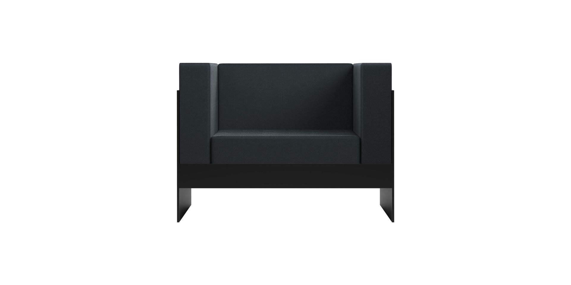 Standaardbank 101 x 81 x 74 cm zwart New Tendency
