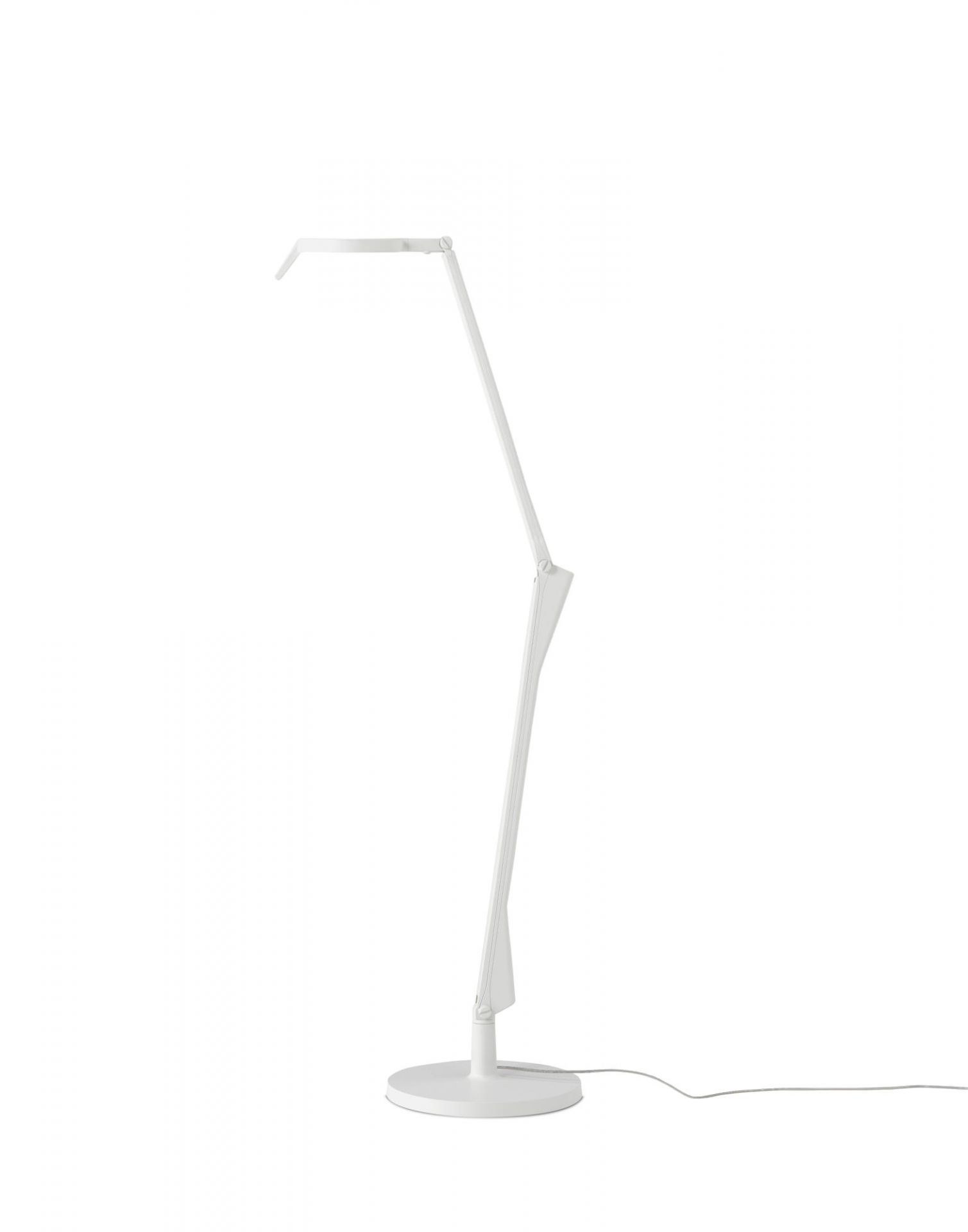 Weiße Aledin Tischleuchte mit LED und Dimmer von Kartell, modernes Design.