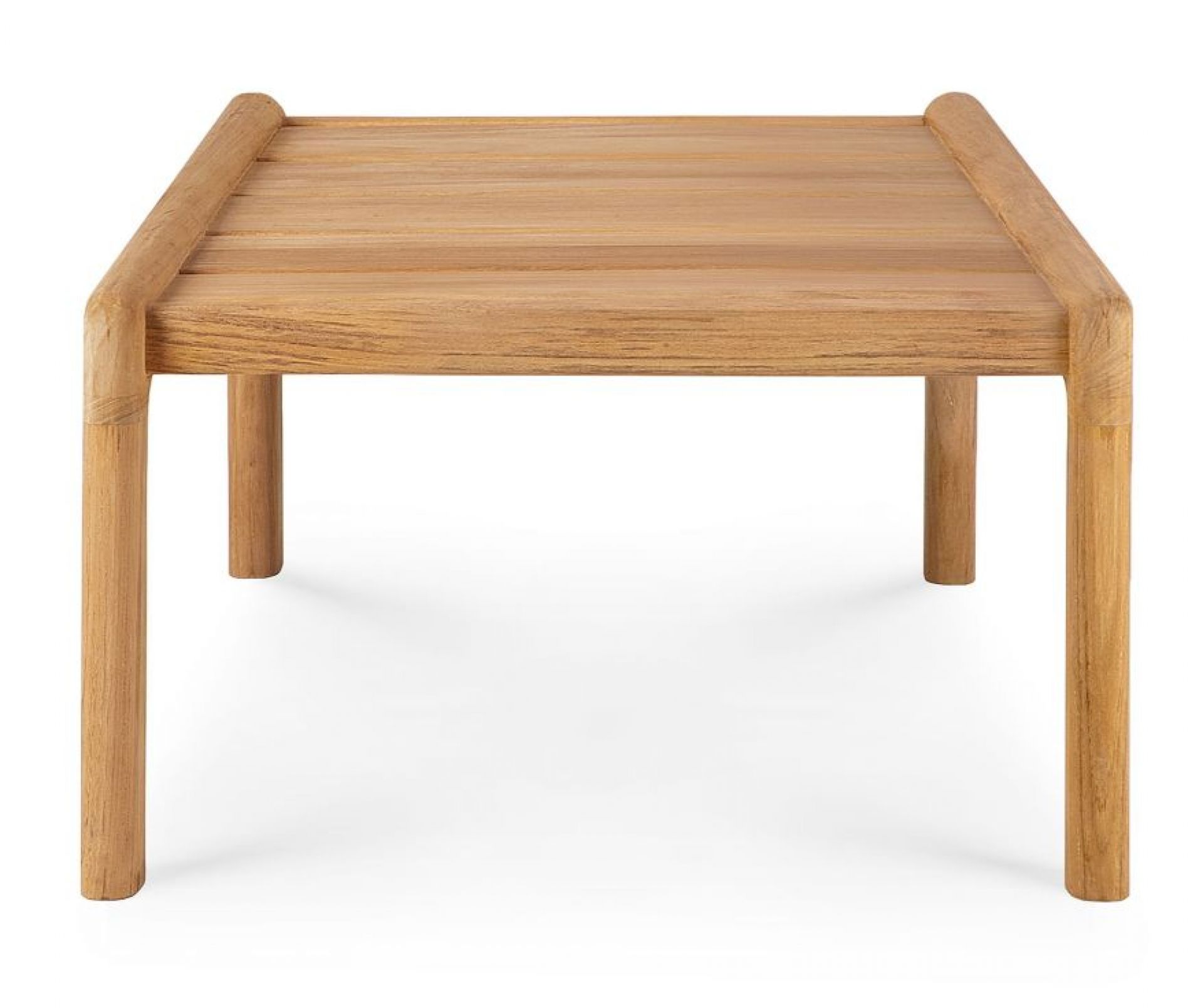 Jack Outdoor Beistelltisch aus Teakholz von Ethnicraft, quadratischer Gartentisch für Terrasse und Balkon.