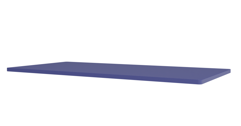 Blaue Panton Wire Abdeckplatte von Montana, 70 cm breit. Perfekt für modulare Regalsysteme und stilvolle Wohnraumgestaltung.
