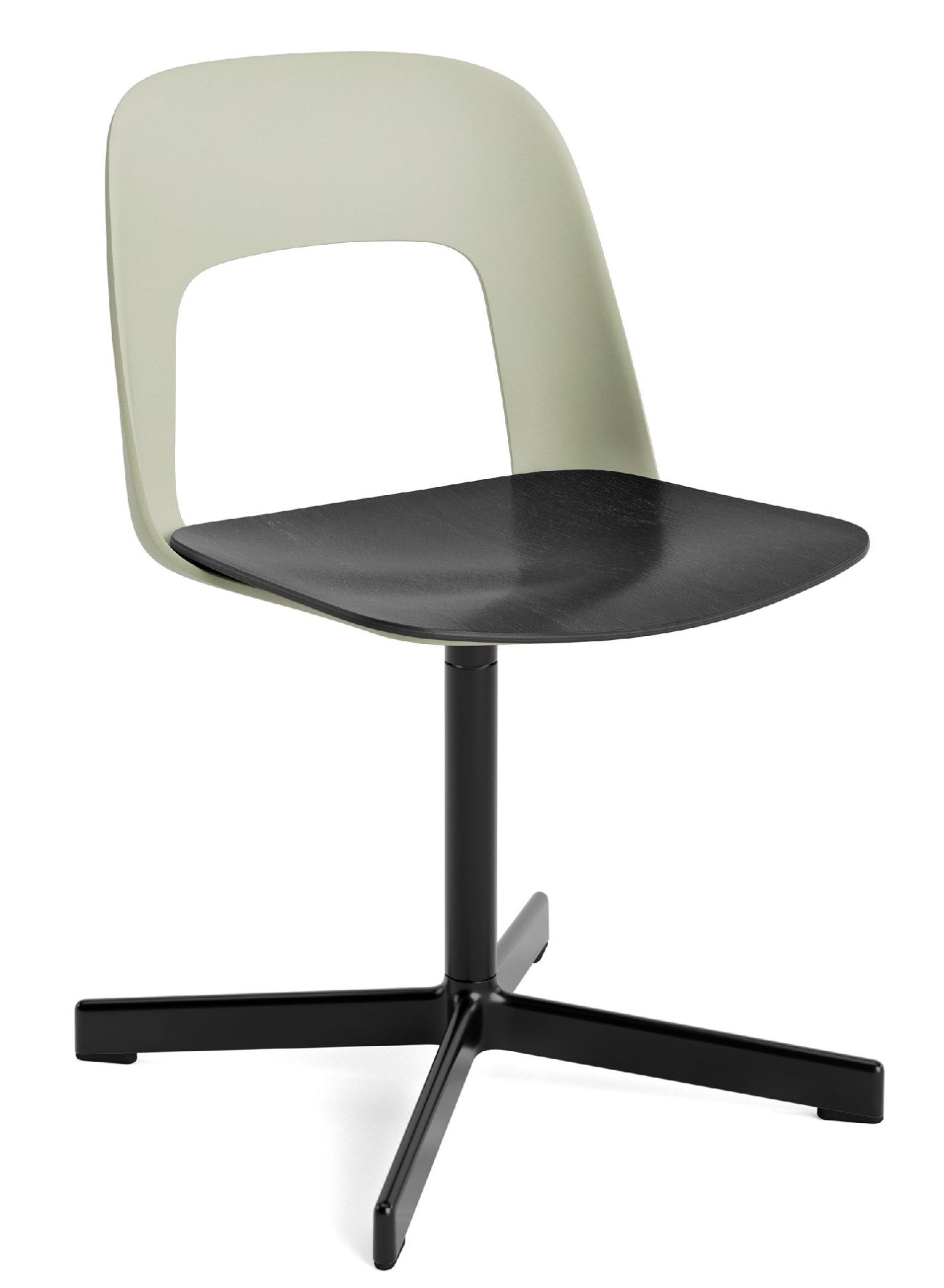 Layout Side Chair 132 stoel met vierpotig draaivoet Hay