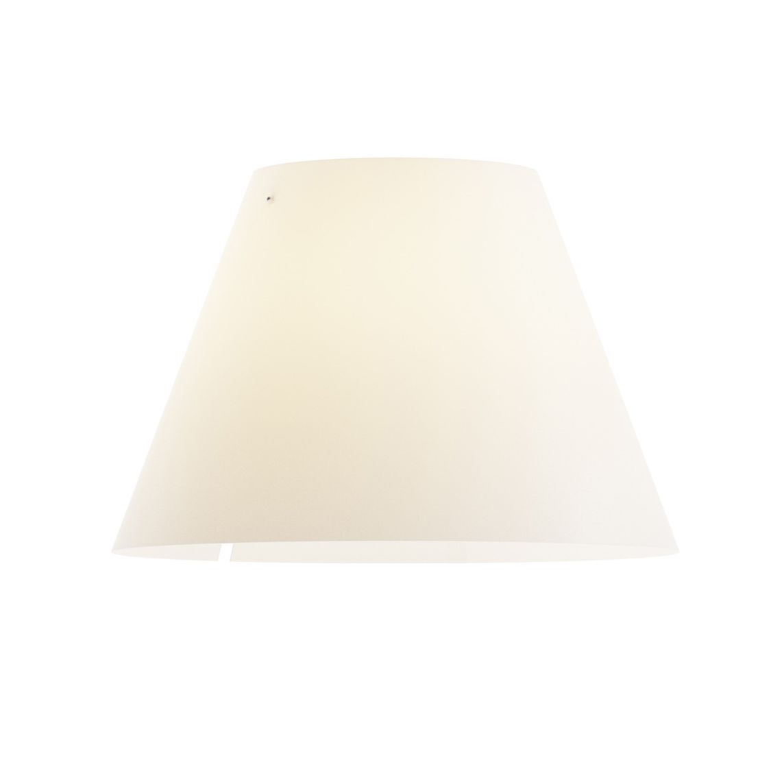 Elfenbeinfarbener, konischer D13 Costanza Lampenschirm von Luceplan, ideal für stilvolle Beleuchtung im Wohnbereich.