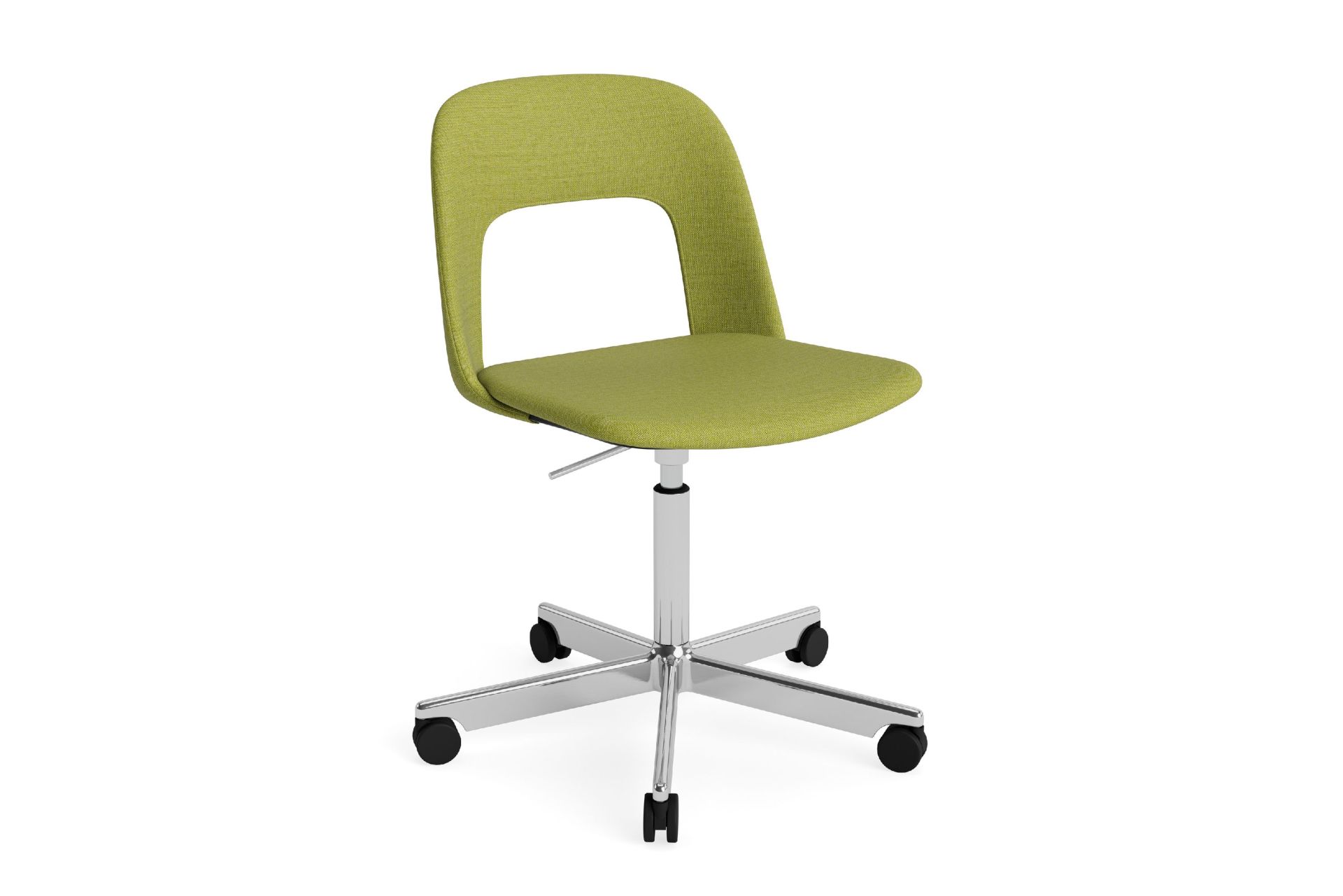 Layout Side Chair 144 stoel met vijfsterrenvoet van Hay