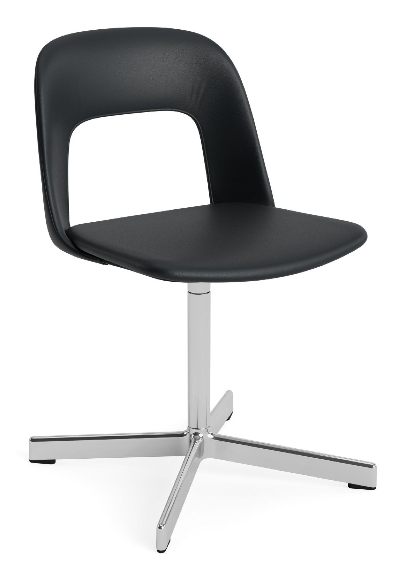 Layout Side Chair 134 stoel met vierpotig draaivoet van Hay