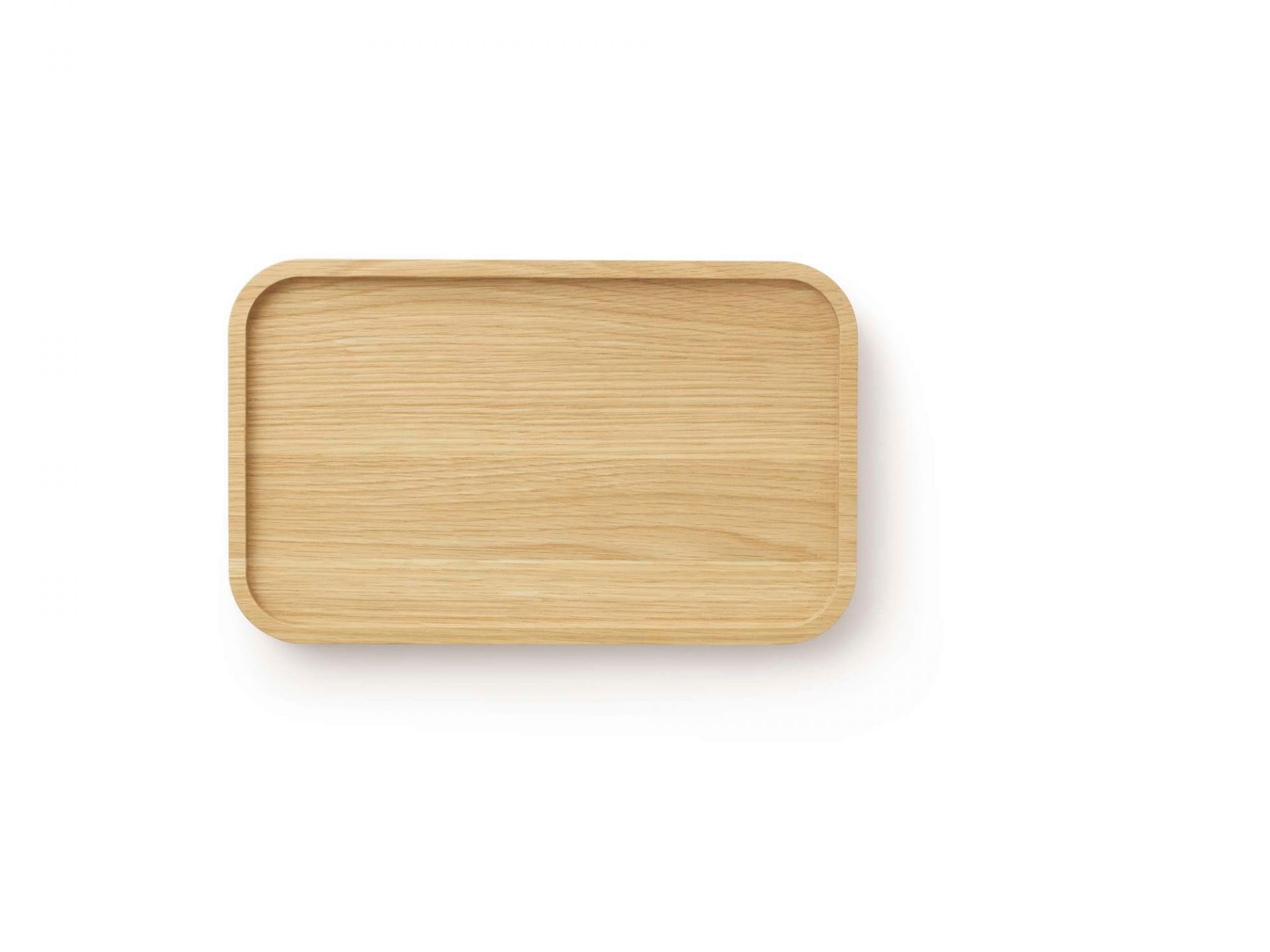 Astro Tray von Normann Copenhagen: Rechteckiges Holztablett aus Eiche, minimalistisches Design.