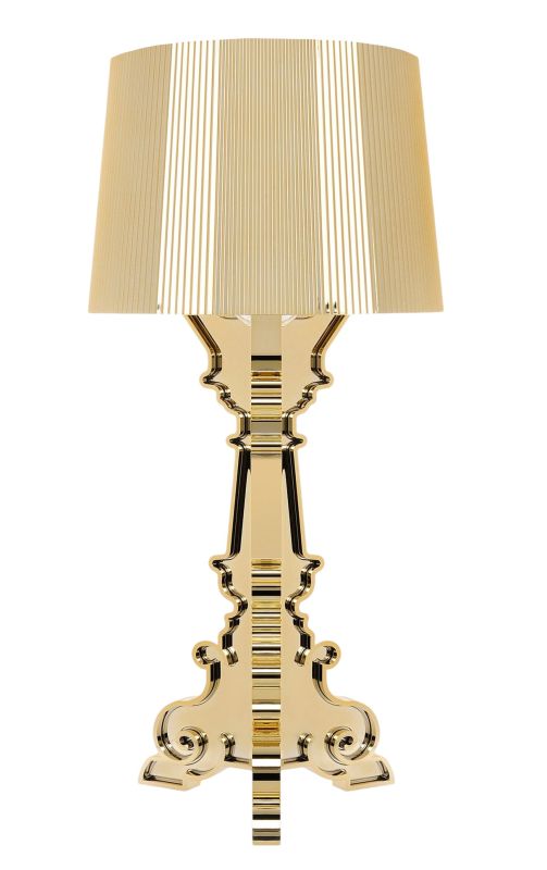 Bourgie tafellamp, goudkleurig metaal, Kartell