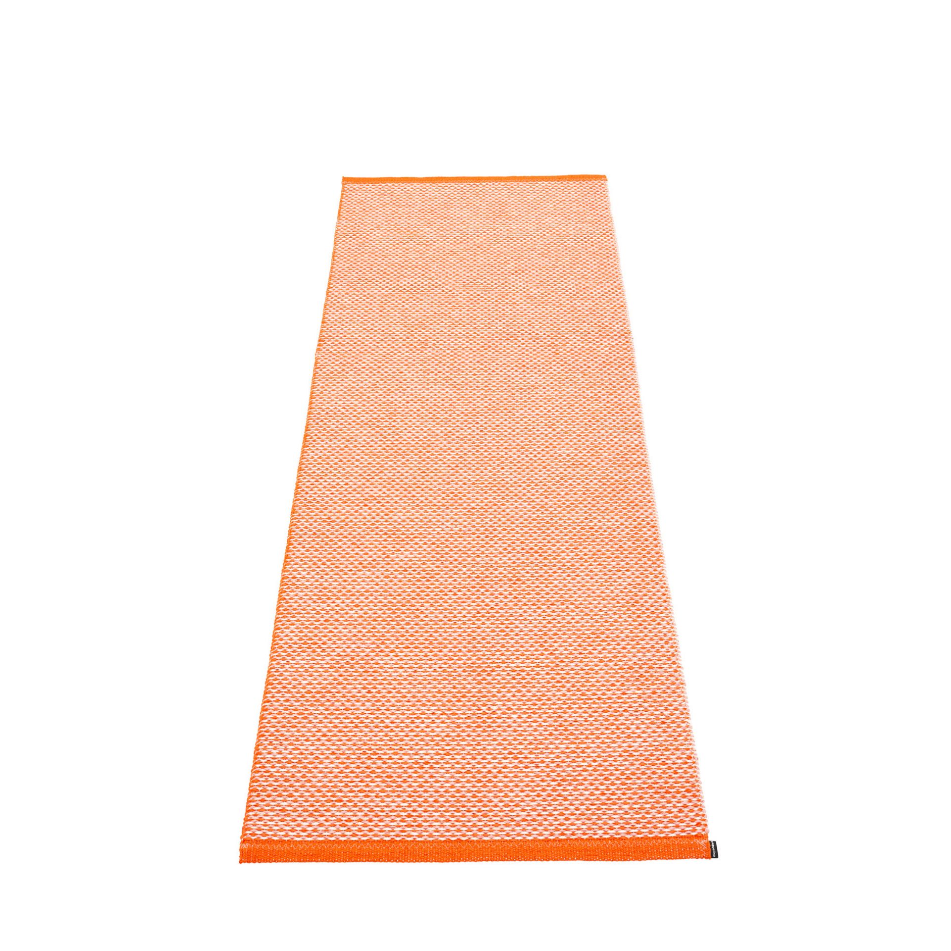Oranger Pappelina Kunststoffteppich Effi, 70x200 cm, mit feinem Webmuster für Küche, Bad oder Flur.