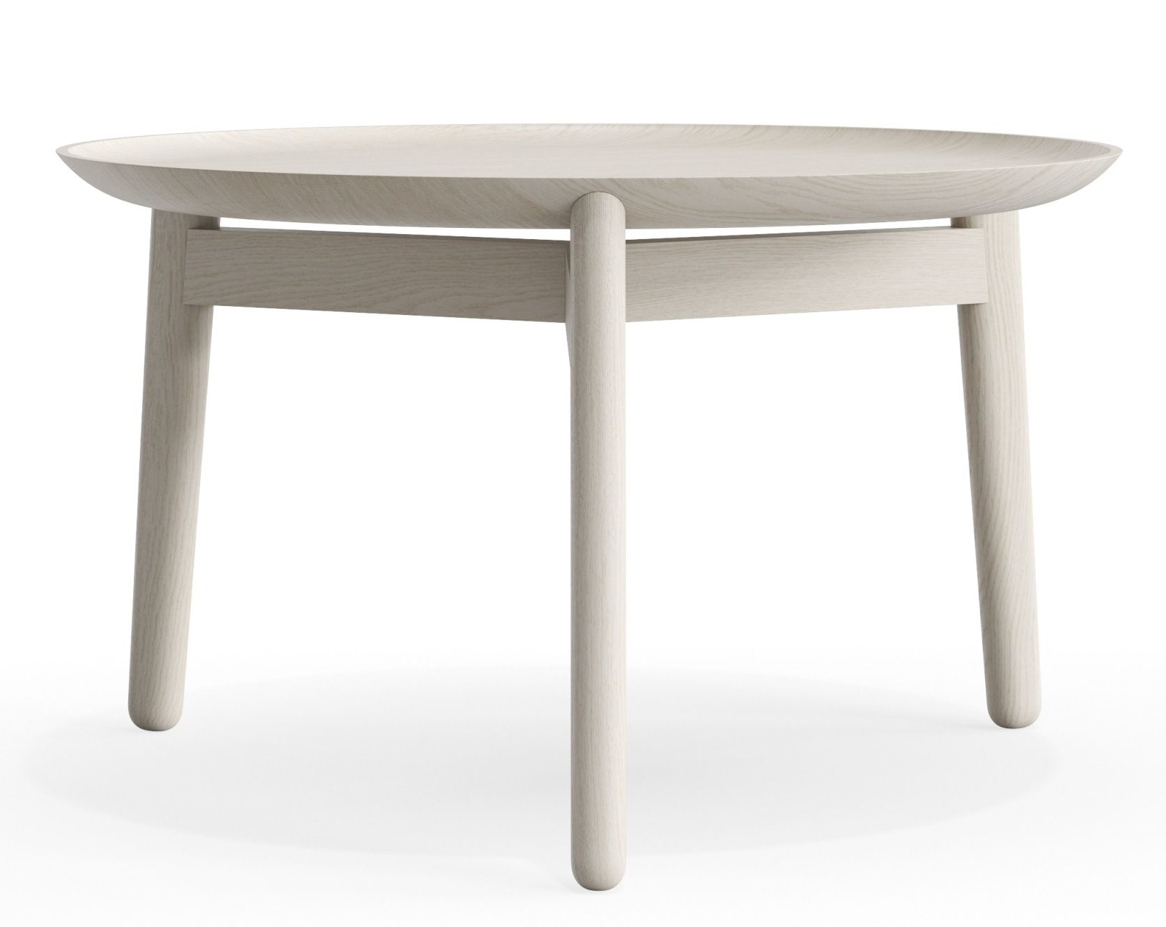 Plaisir 2 Beistelltisch von Zeitraum, H 32 cm, aus hellem Holz, modernes Design für Wohnzimmer.